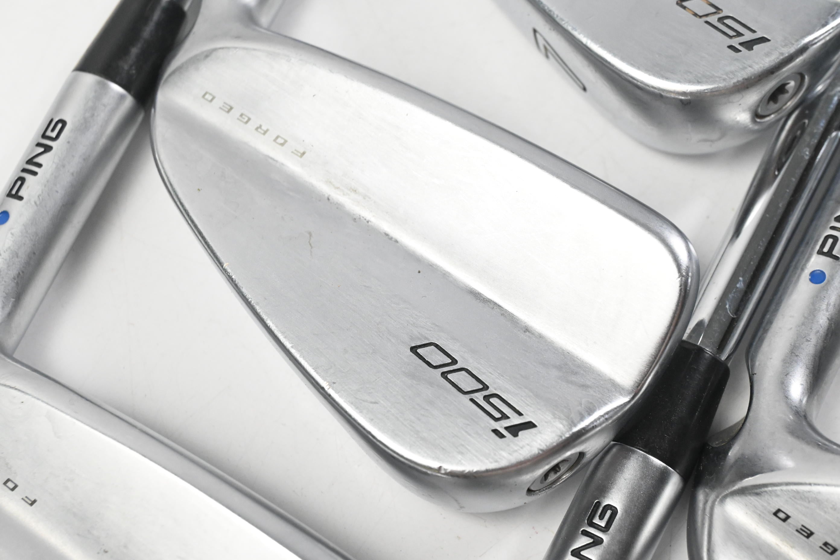 Ping i500 Irons / 5-PW / Blue Dot / Stiff Flex Dynamic Gold 120 S300 Shafts