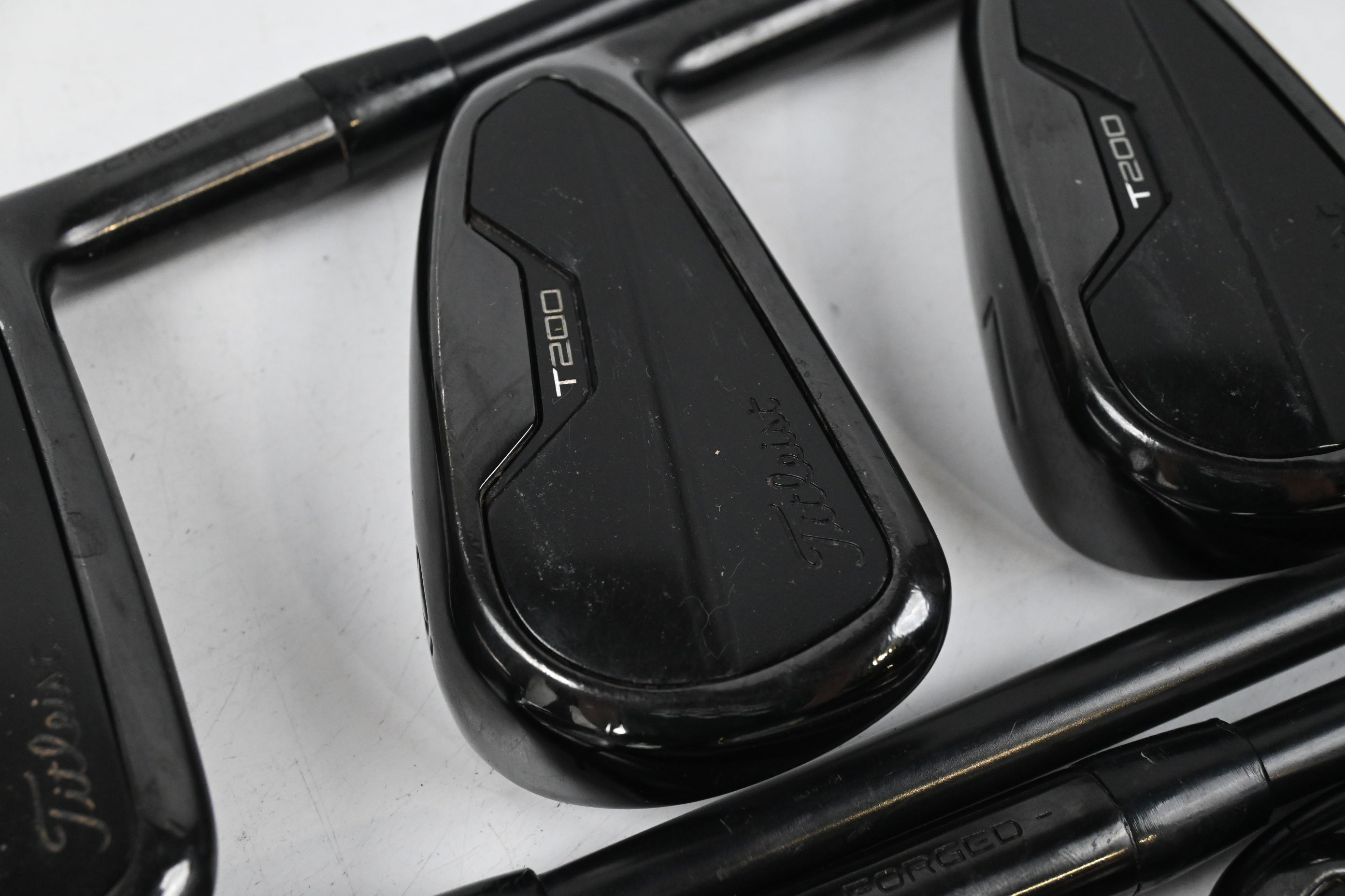 Titleist T200 Black Vapor Irons / 5-PW / Stiff Flex Project X LZ Shafts
