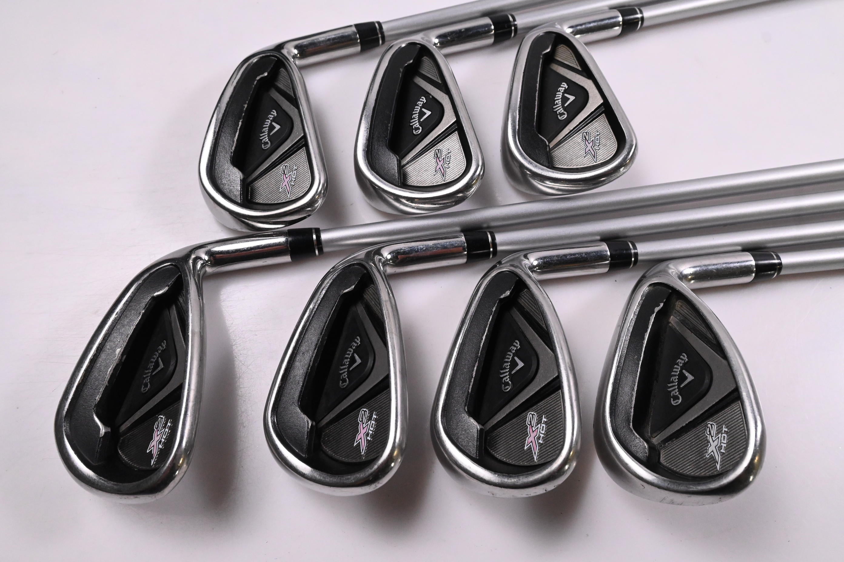 Callaway X2 Hot Irons / 5-PW+SW / Ladies Flex Callaway Shafts