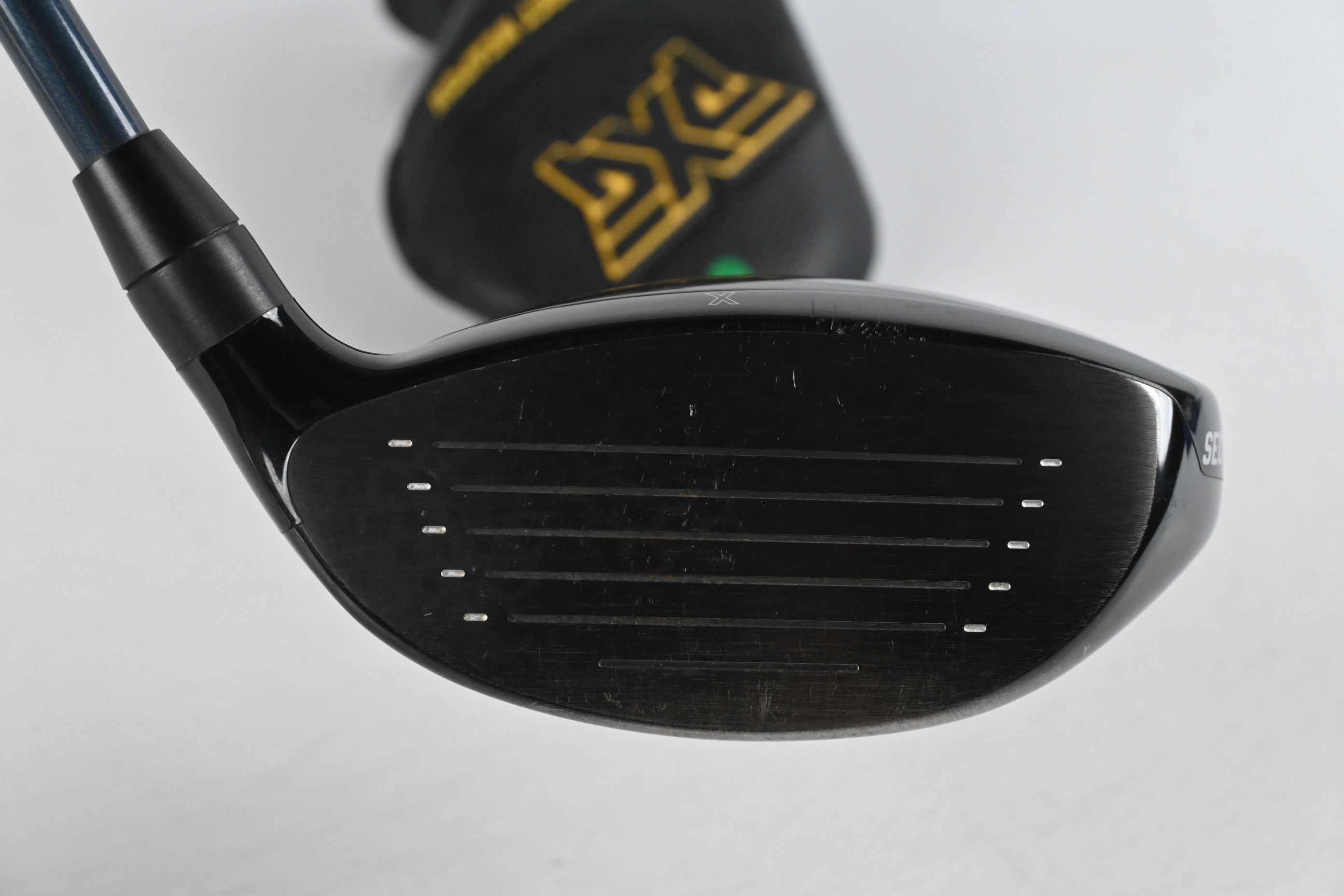 Left Hand PXG Secret Weapon Mini Driver / 13 Degree / Stiff Flex Denali Blue 60