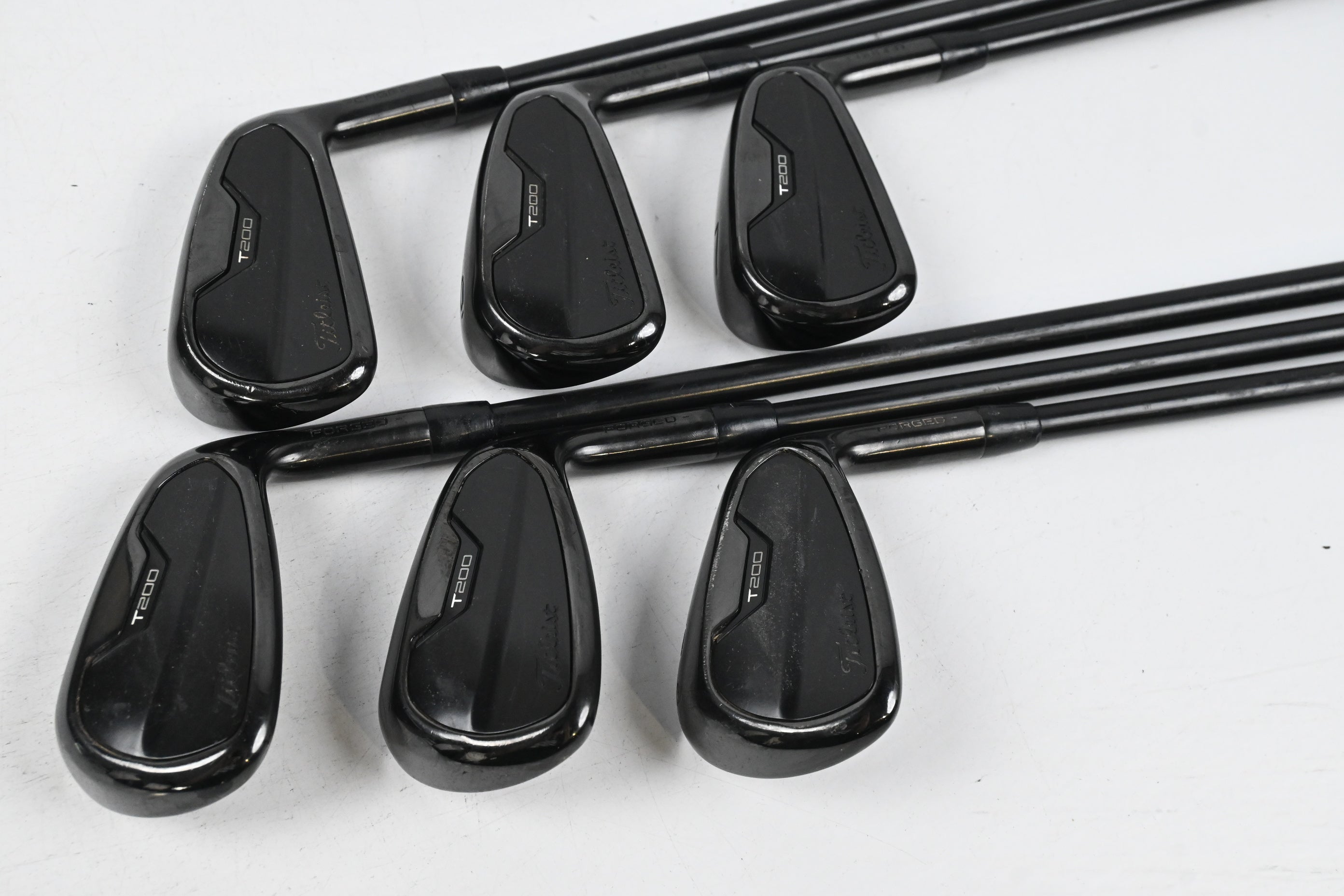 Titleist T200 Black Vapor Irons / 5-PW / Stiff Flex Project X LZ Shafts