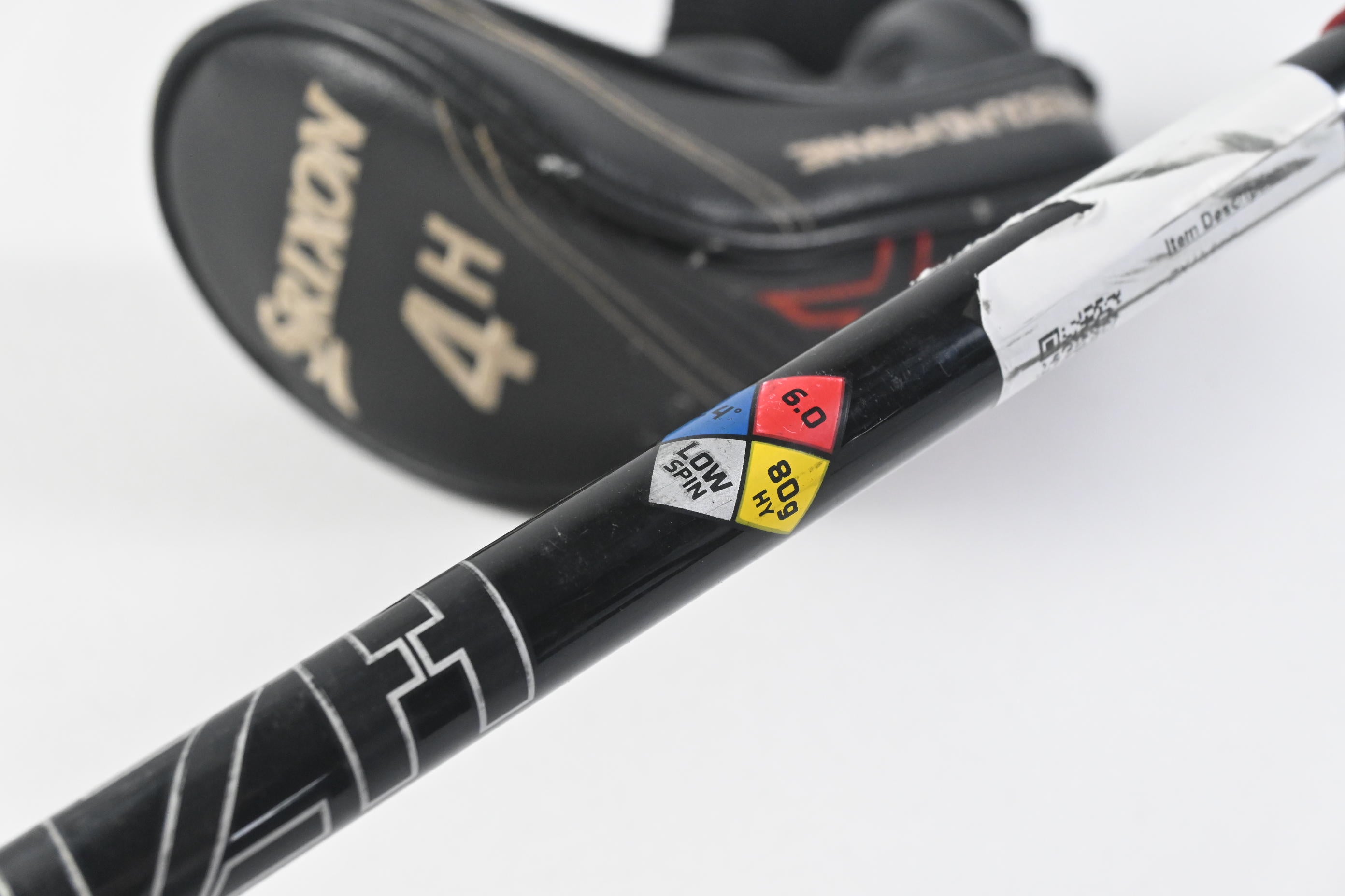 Srixon ZX #4 Hybrid / 22 Degree / Stiff Flex Hzrdus Smoke Black RDX 80 Shaft