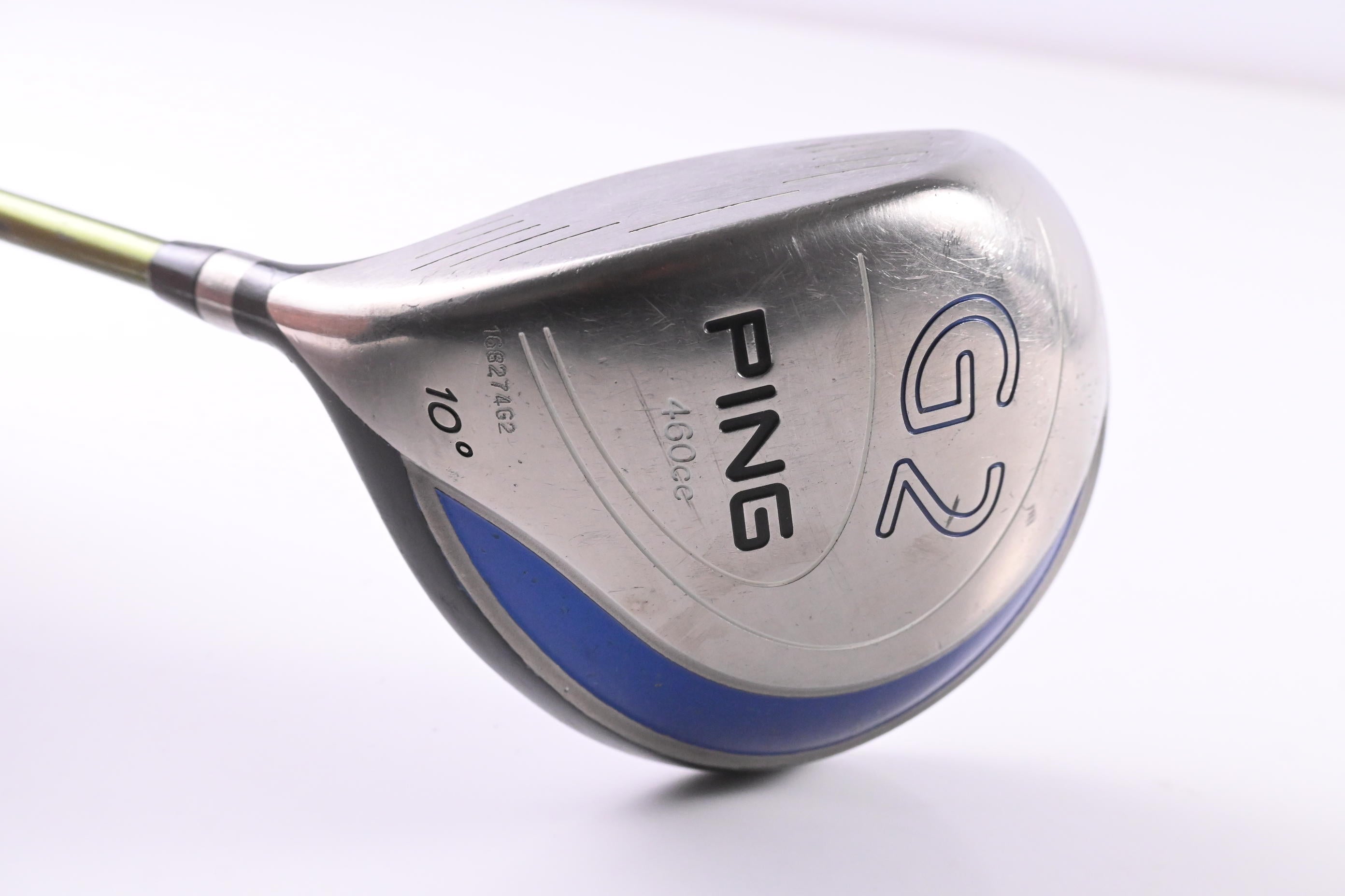 Left Hand Ping G2 Driver / 10 Degree / Stiff Flex Aldila NV Green 65 Shaft