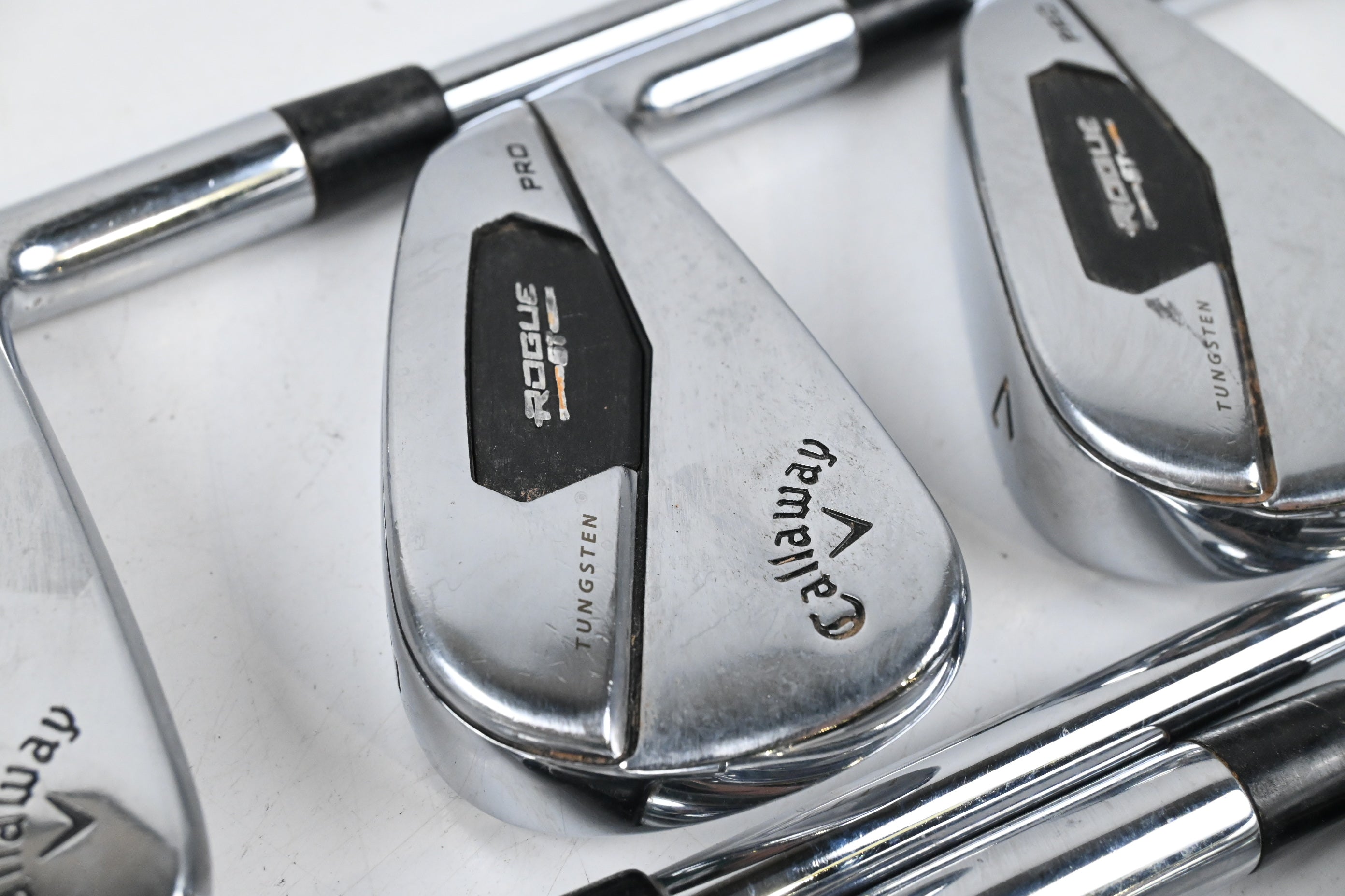 Callaway Rogue ST Pro Irons / 5-PW / Stiff Flex Project X Rifle 105 Shafts