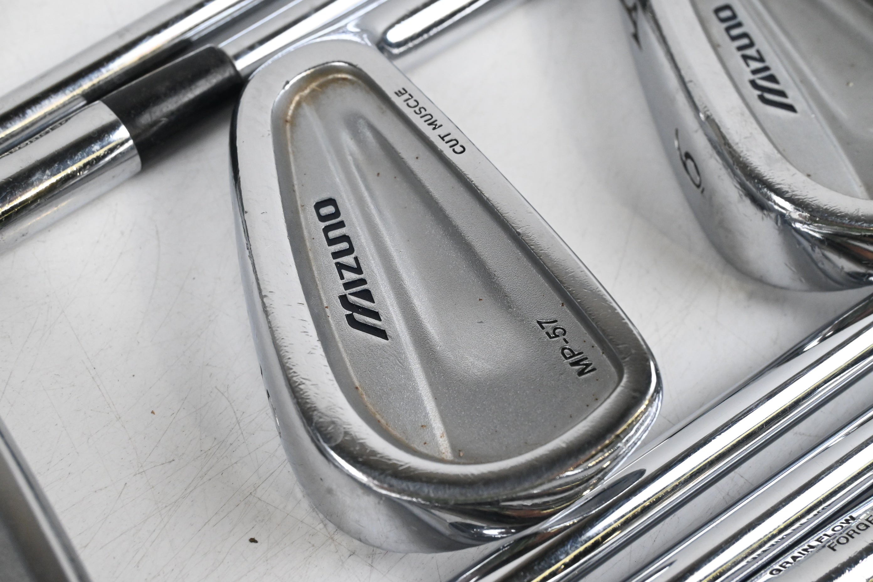 Mizuno MP-57 Irons / 3-PW / Stiff Flex Dynamic Gold S300 Shafts