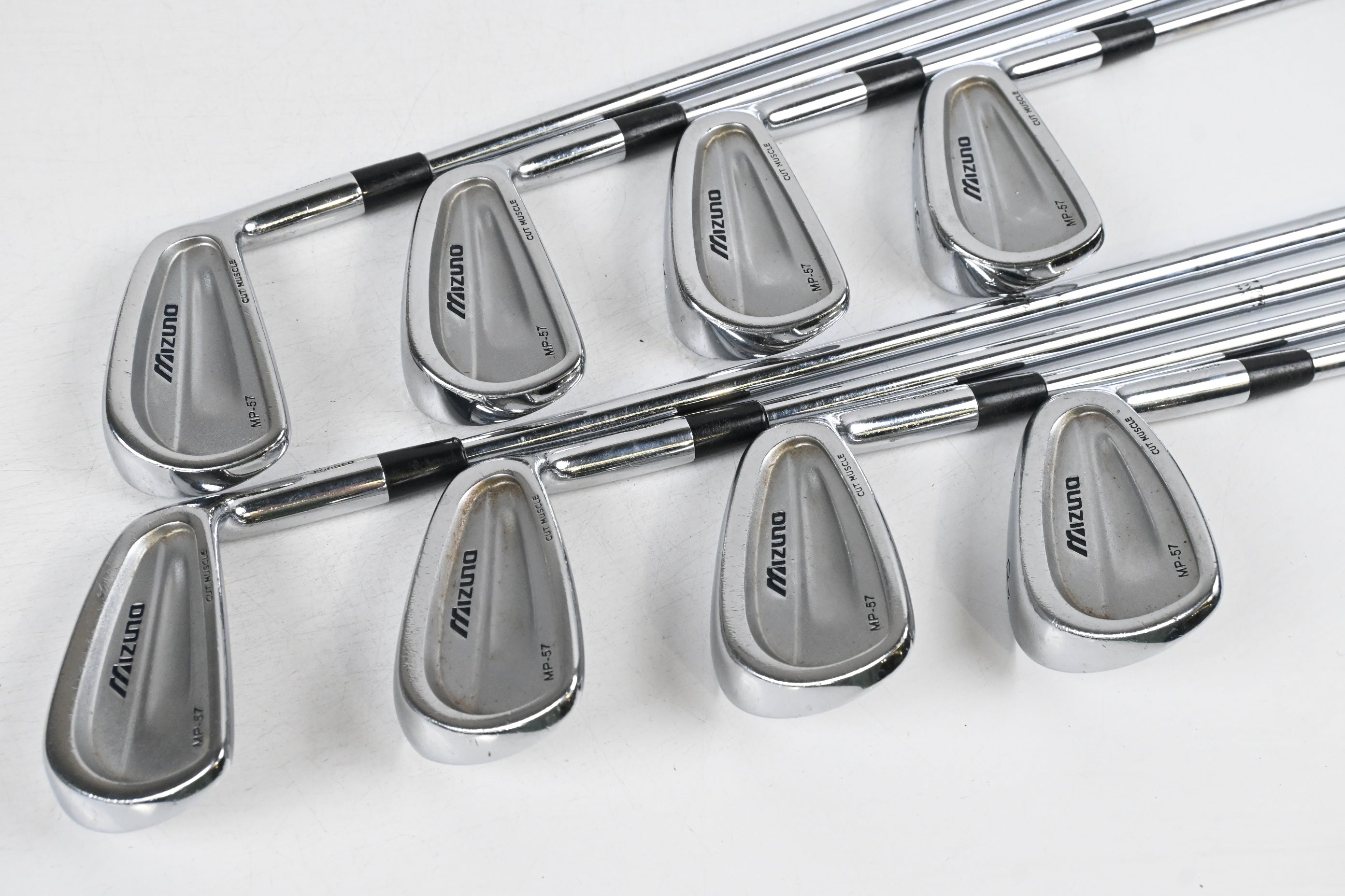 Mizuno MP-57 Irons / 3-PW / Stiff Flex Dynamic Gold S300 Shafts