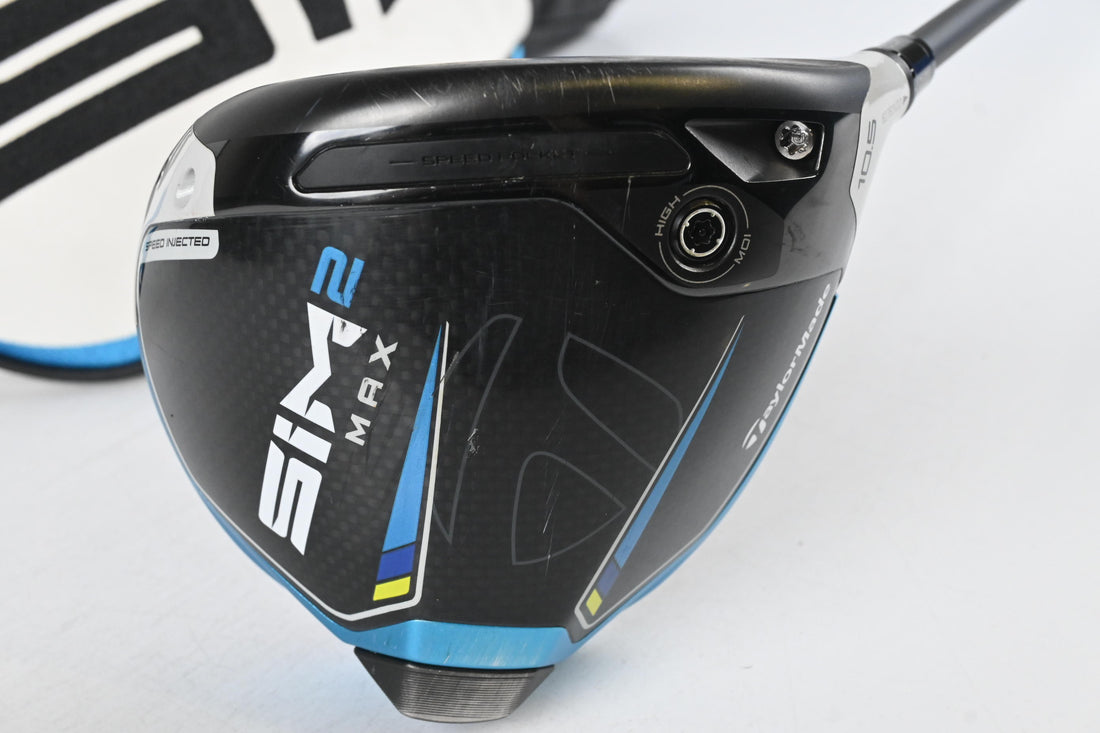 Taylormade SIM2 Max Driver / 10.5 Degree / Stiff Flex REAX Blue 60 Shaft