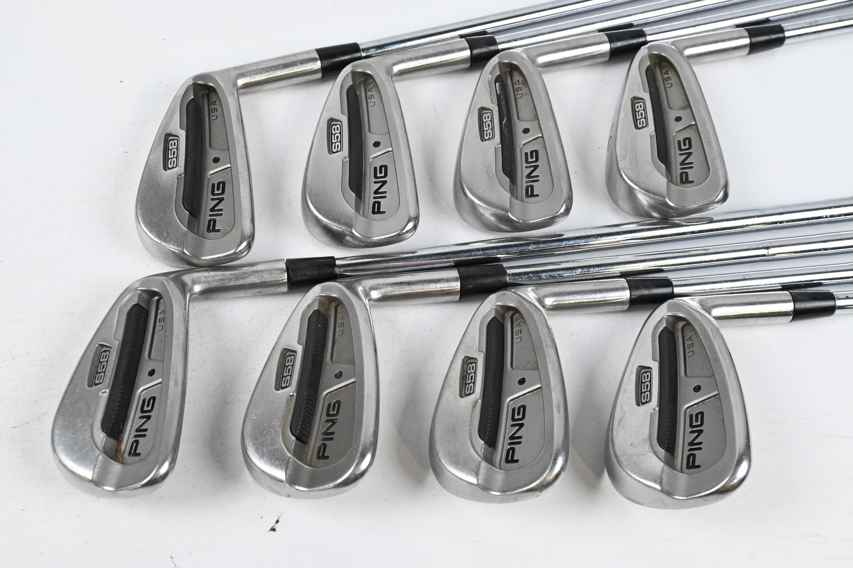 Ping S58 Irons / 3-PW / Black Dot / Stiff Flex Cushin JZ Shafts