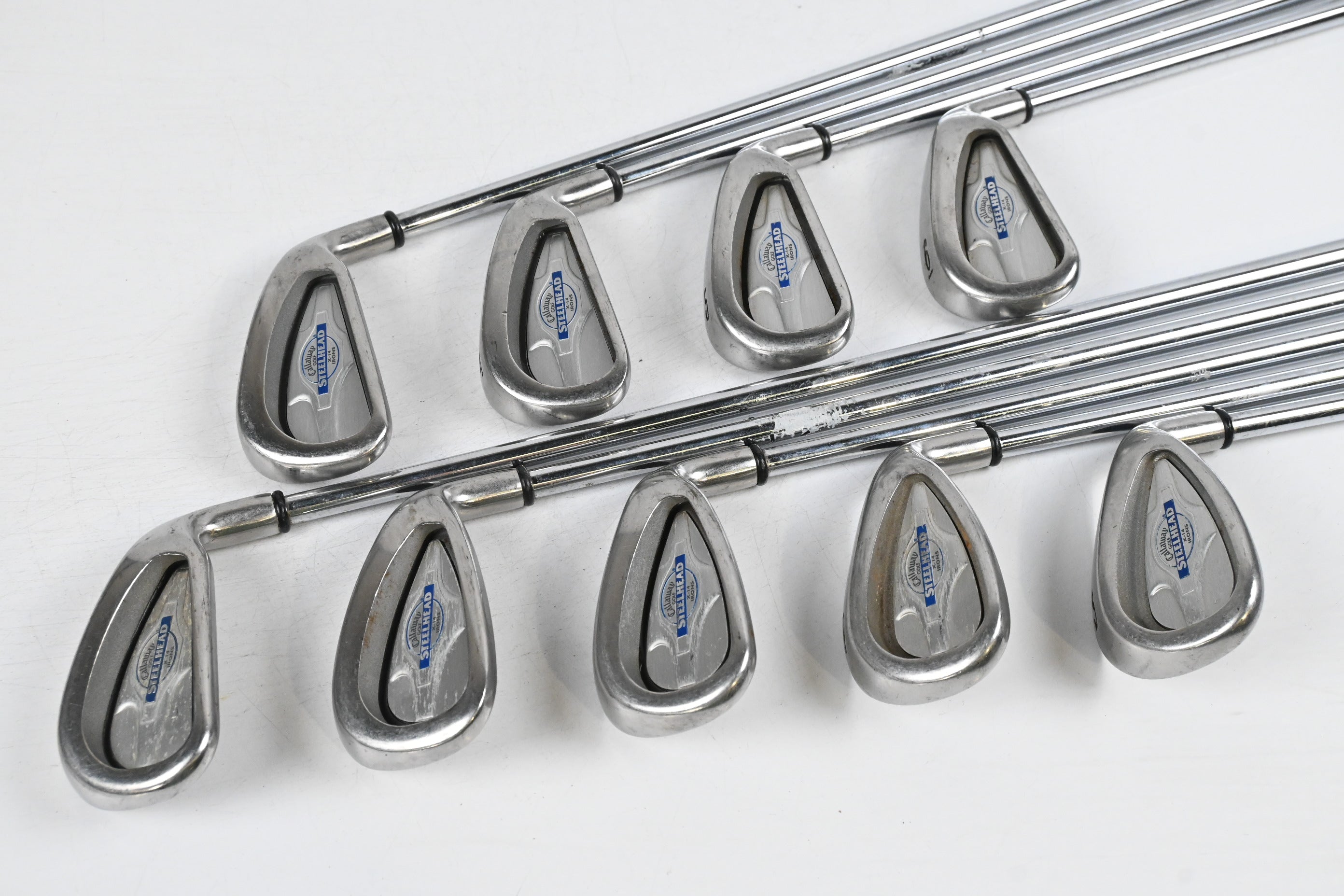 Callaway X-14 Irons / 3-PW+SW / Regular Flex Rifle FCM Shafts