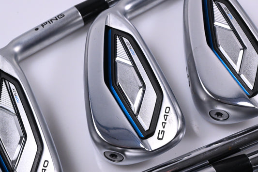 Ping G440 Irons / 4-PW / Black Dot / Stiff Flex Dynamic Gold S300 Shafts
