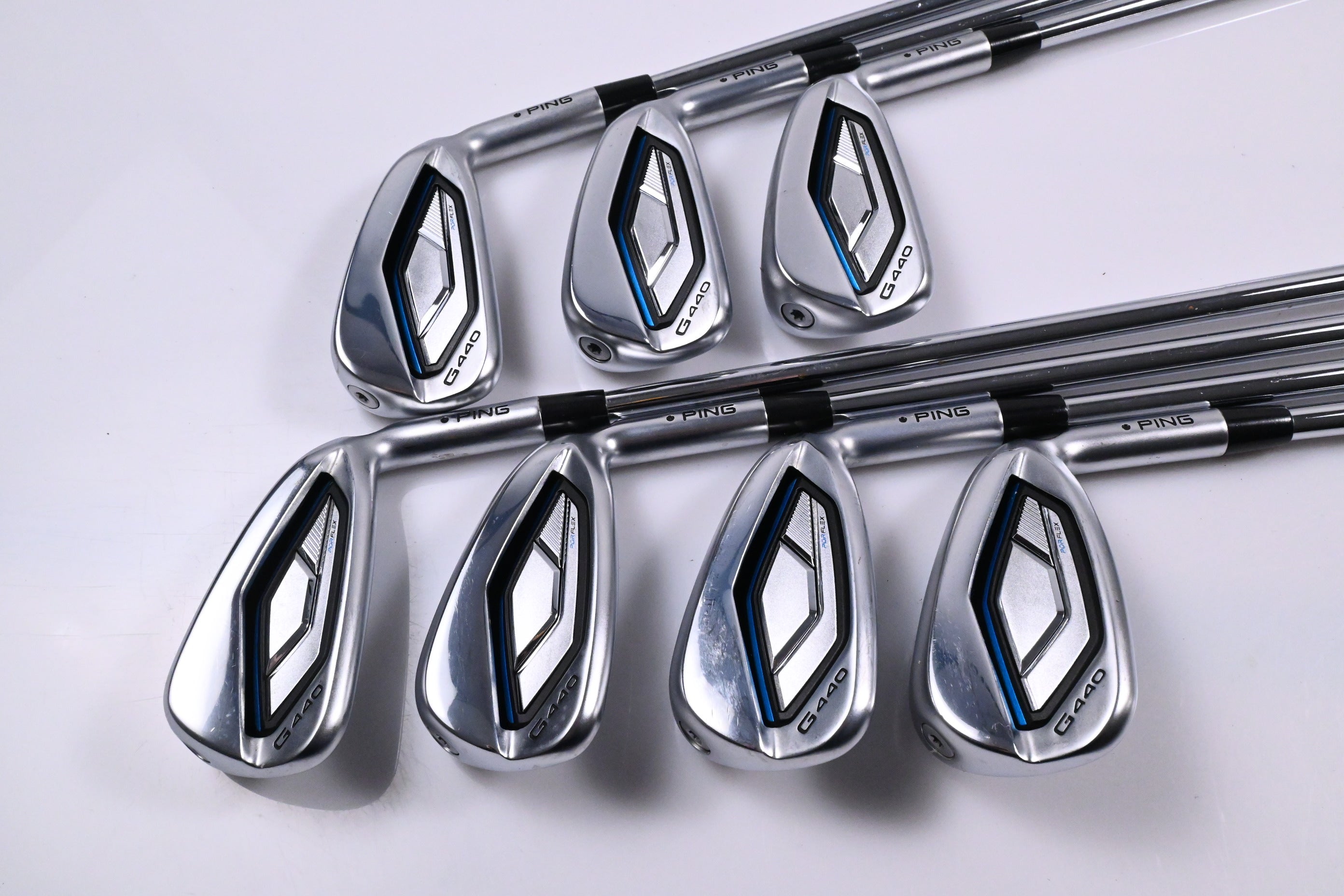 Ping G440 Irons / 4-PW / Black Dot / Stiff Flex Dynamic Gold S300 Shafts