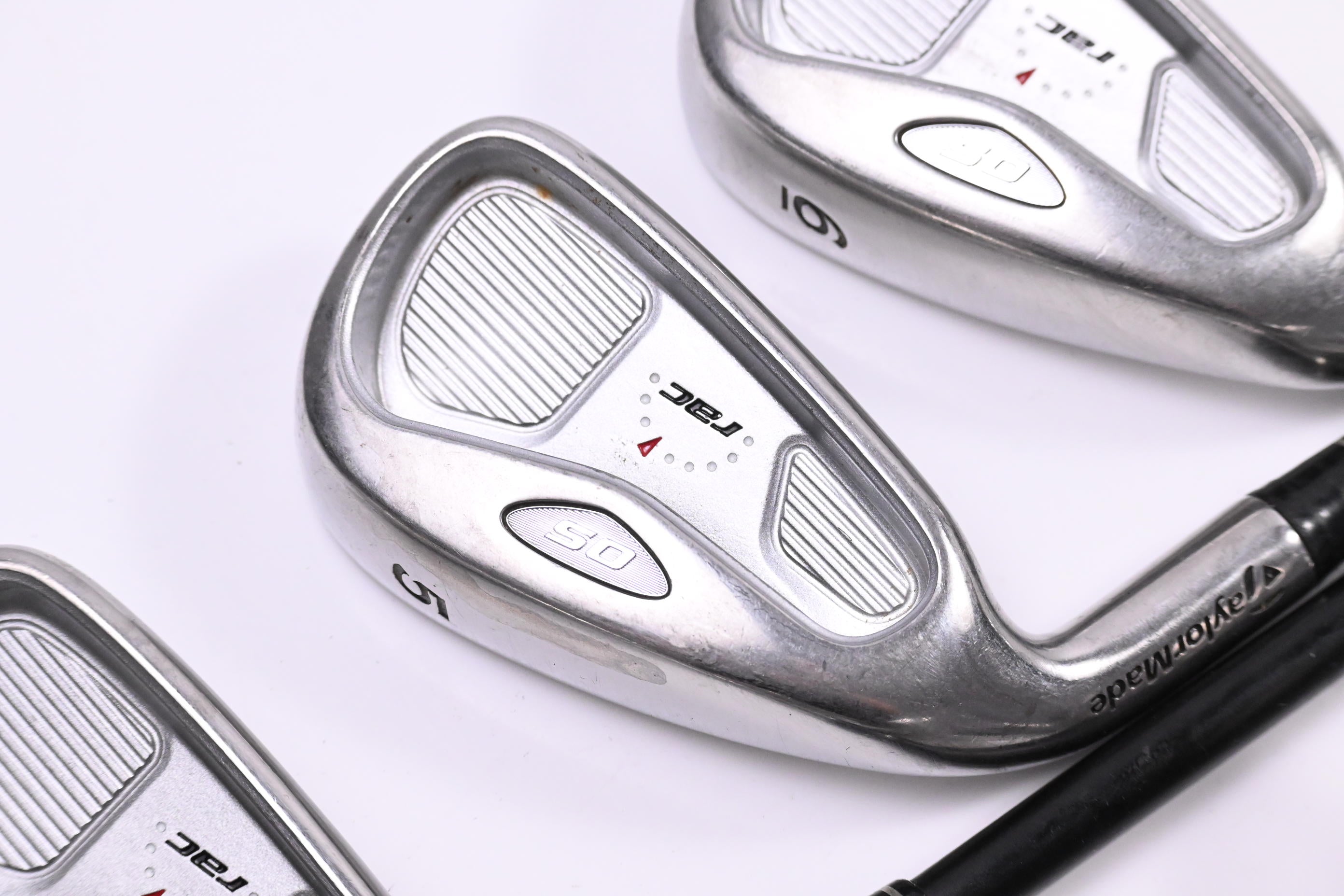 Left Hand Taylormade RAC OS Irons / 4-PW / Regular Flex Taylormade UG65 Shafts