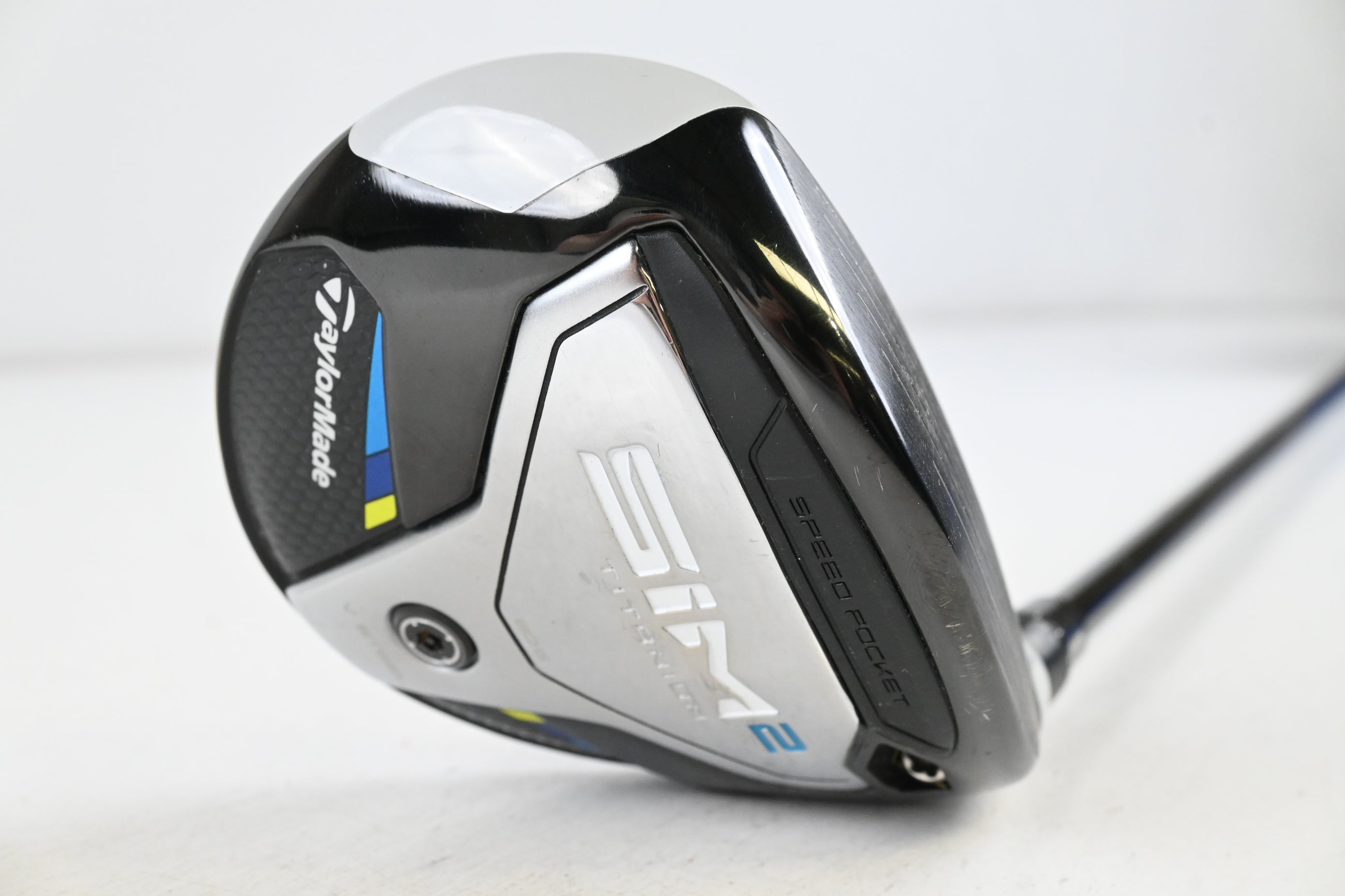 Taylormade SIM2 Ti #3 Wood / 15 Degree / Stiff Flex Tensei AV Raw Blue 65 Shaft