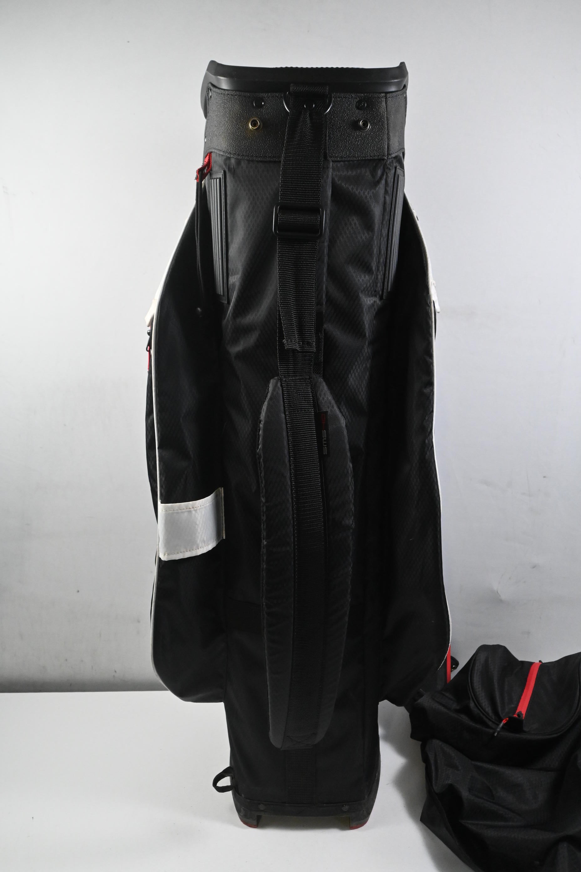 Sun Mountain Eco Lite Cart Bag / 14-Way Divider / Black, White & Red