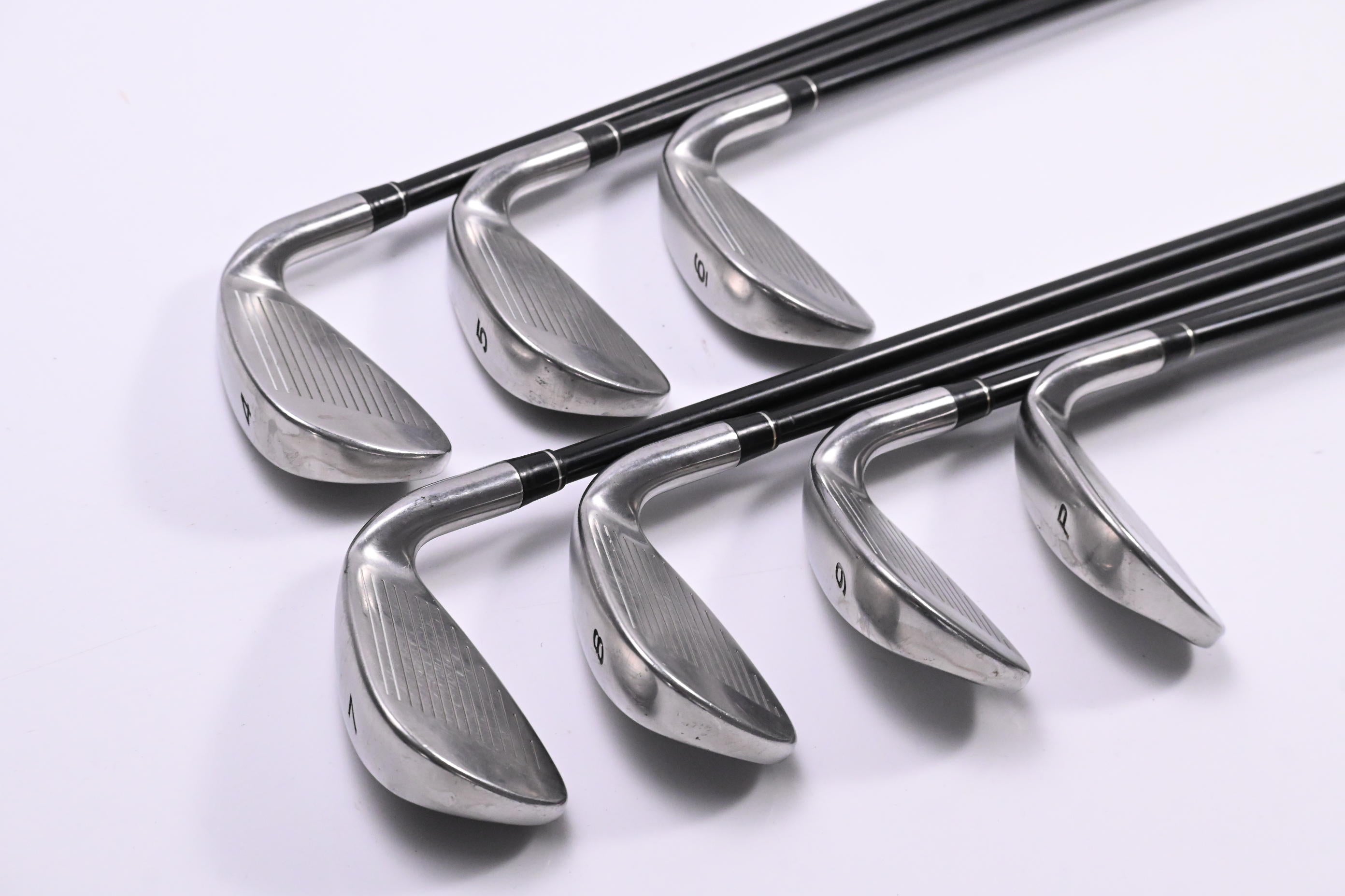 Left Hand Taylormade RAC OS Irons / 4-PW / Regular Flex Taylormade UG65 Shafts