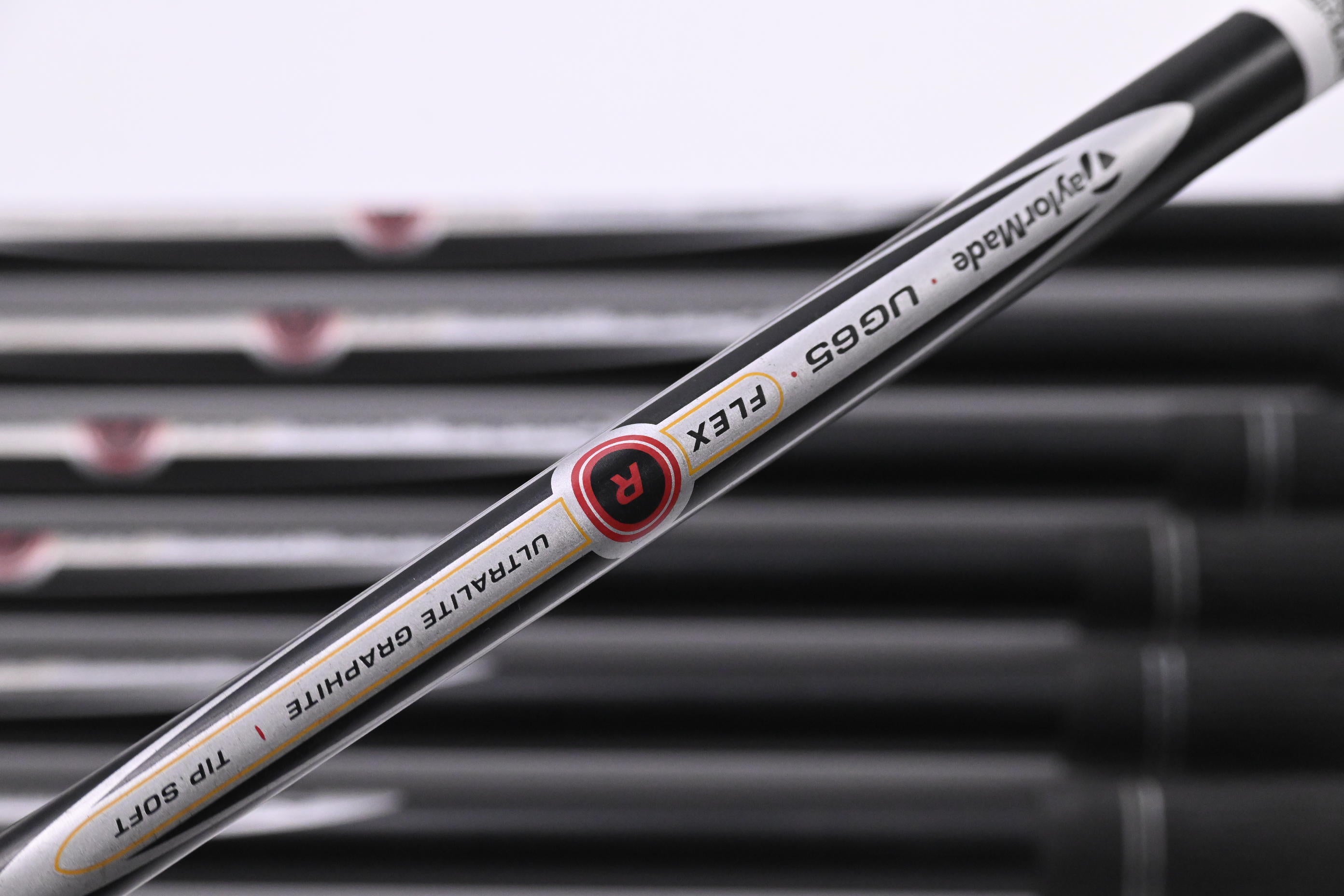 Left Hand Taylormade RAC OS Irons / 4-PW / Regular Flex Taylormade UG65 Shafts