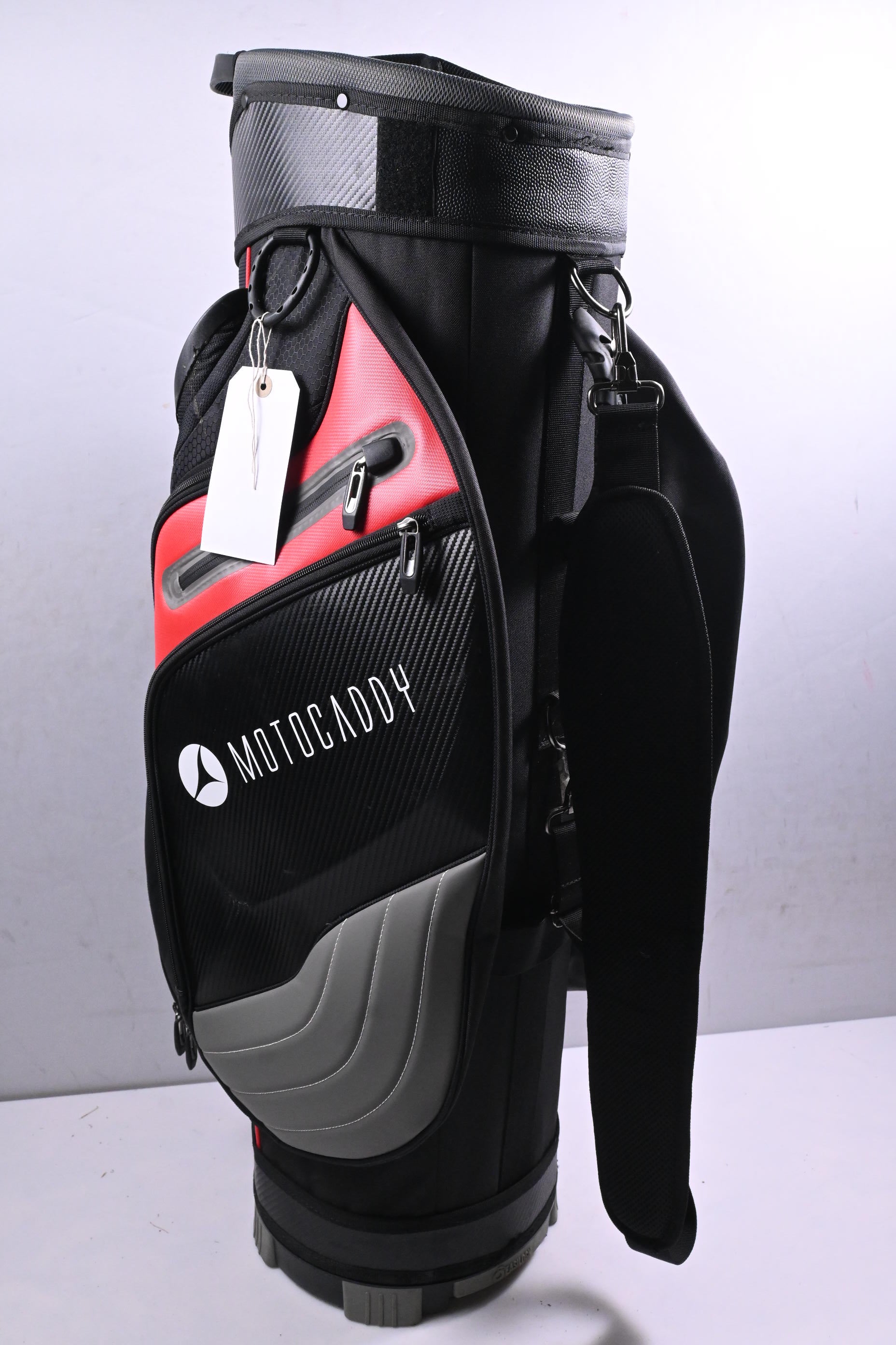 Motocaddy Pro Series Cart Bag / 14-Way Divider / Black, Grey, Red