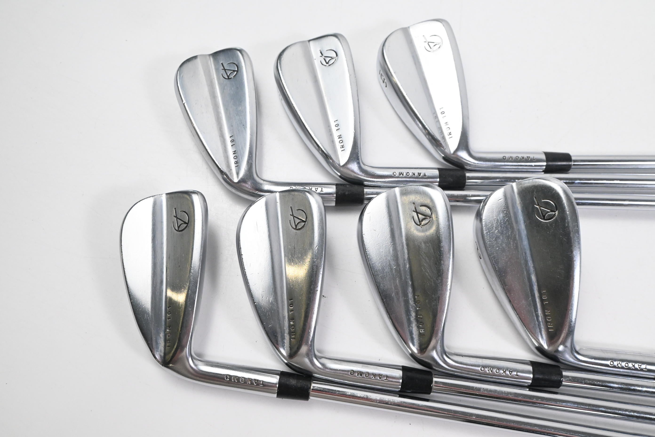 Left Hand Takomo 101 Irons / 4-PW / Stiff Flex KBS Tour 110 Steel Shafts
