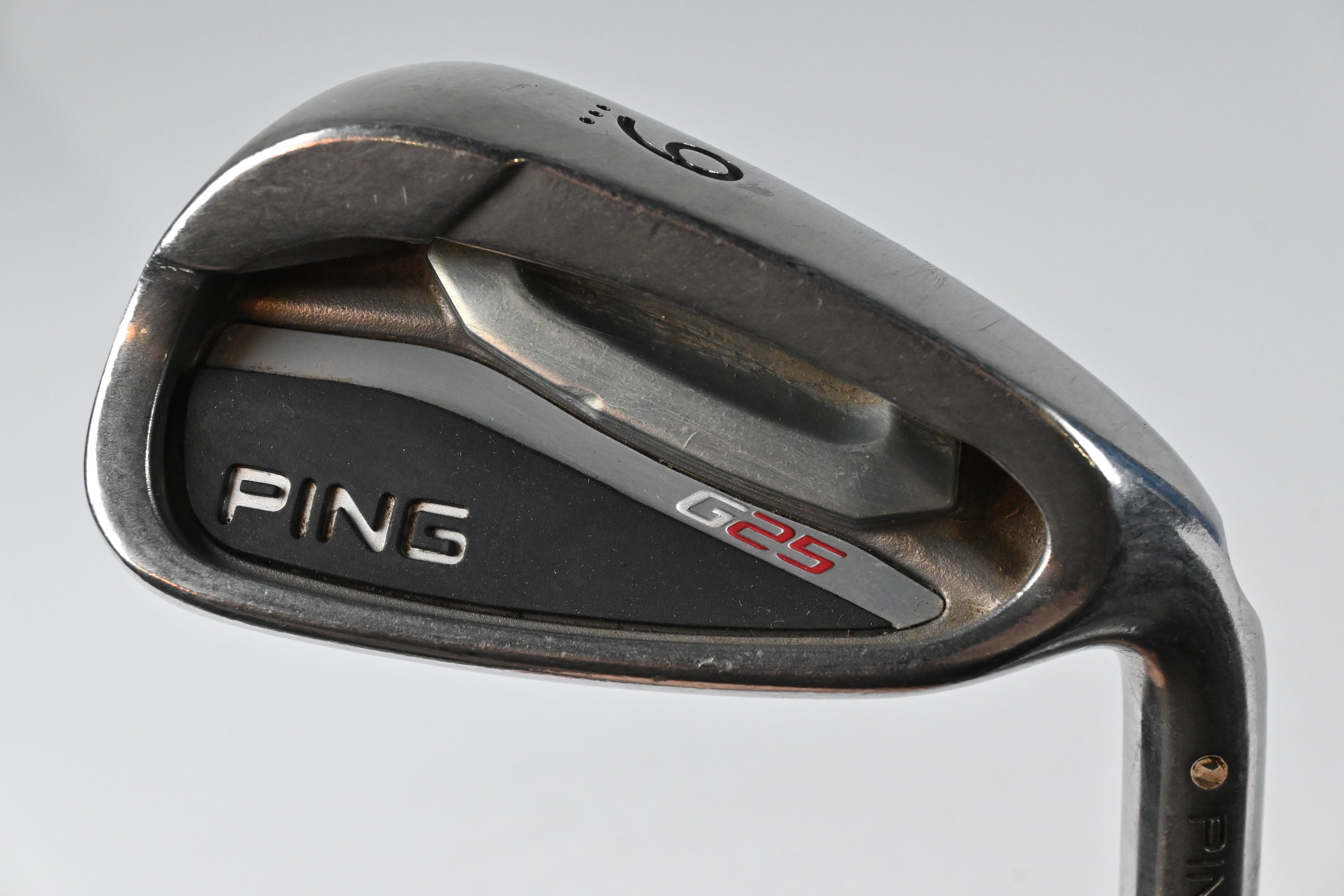 Ping G25 #9 Iron / White Dot / Regular Flex KBS Tour Lite Steel Shaft