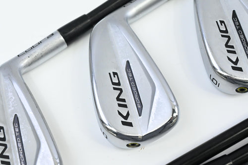 Cobra King Forged Tec 2020 Irons / 4-PW / Stiff Flex Dynamic Gold AMT White S300
