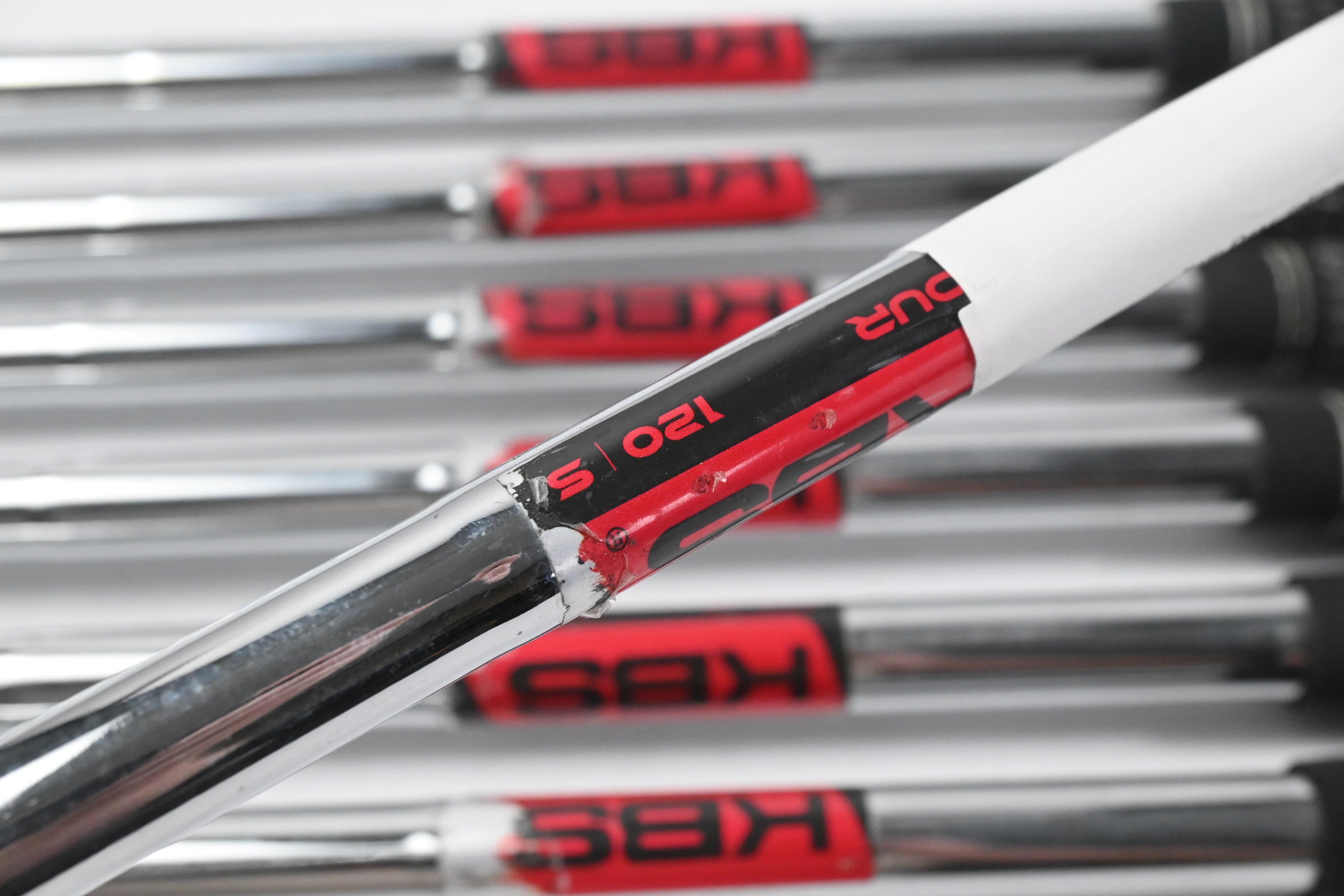 Left Hand Takomo 101 Irons / 4-PW / Stiff Flex KBS Tour 110 Steel Shafts