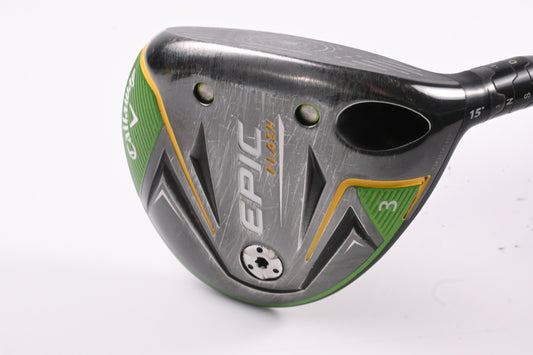 Callaway Epic Flash #3 Wood / 15 Degree / Regular Flex HZRDUS Smoke Black 60