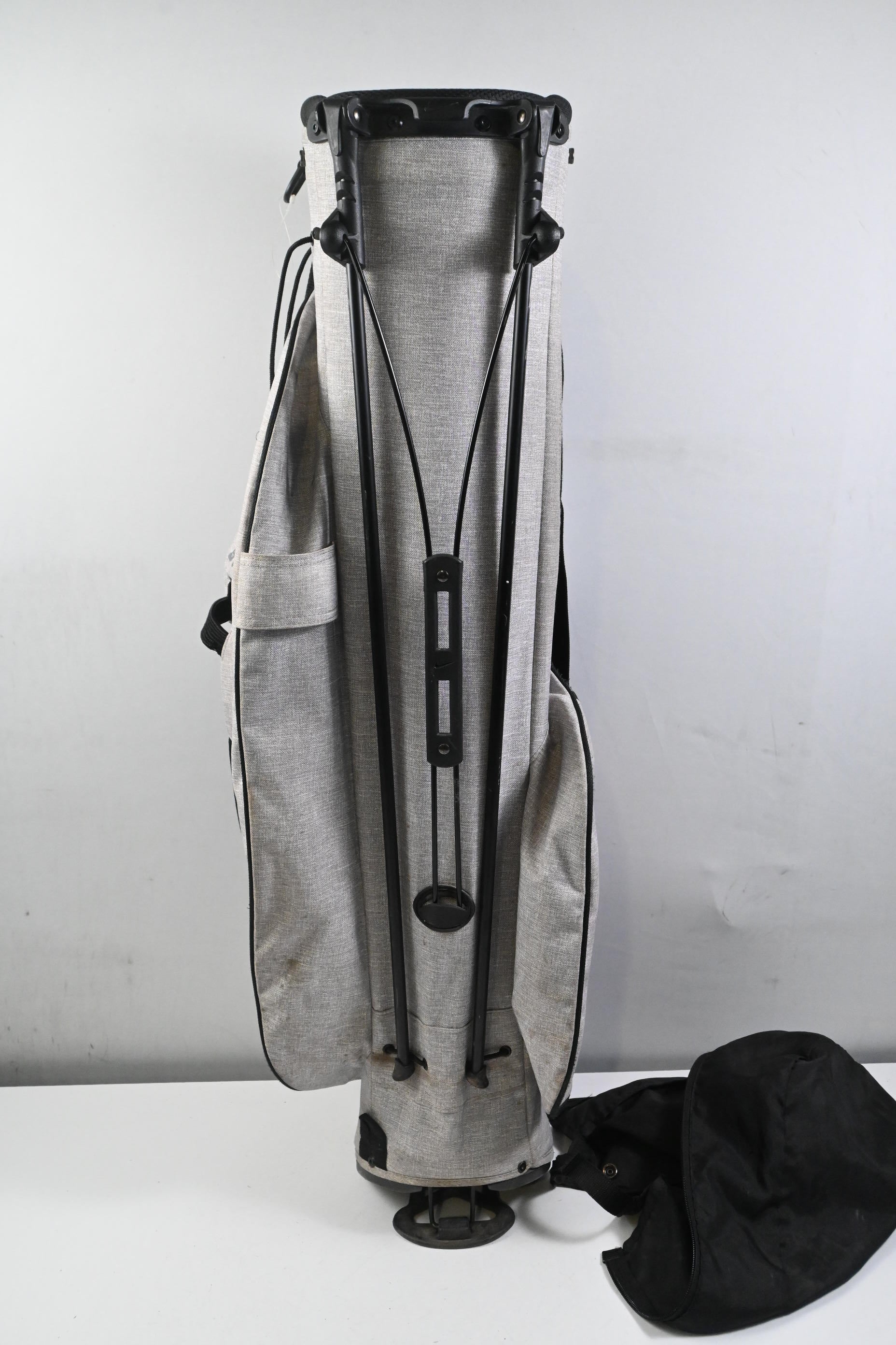 Nike Lite Stand Bag / 5-Way Divider / Grey, Red & Black