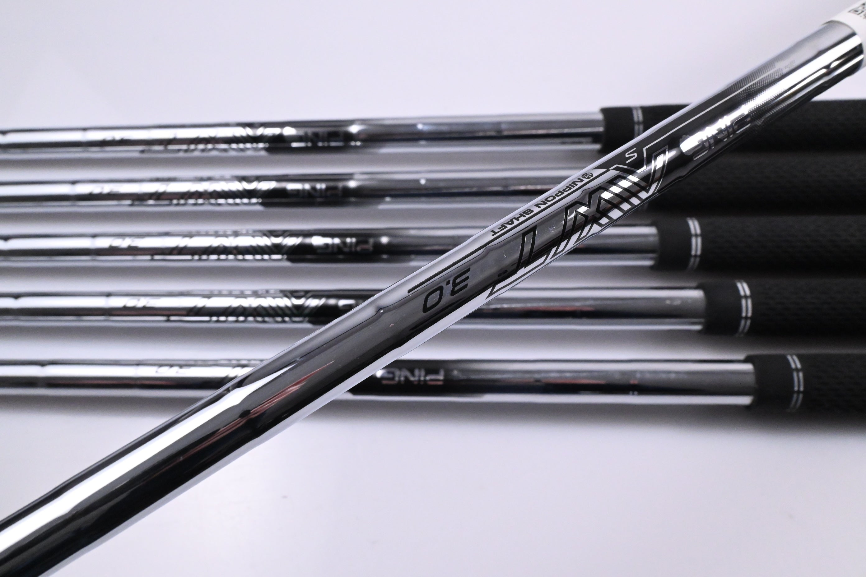 Ping G440 Irons / 6-PW+UW / Green Dot / Stiff Flex Ping AWT 3.0 Shafts