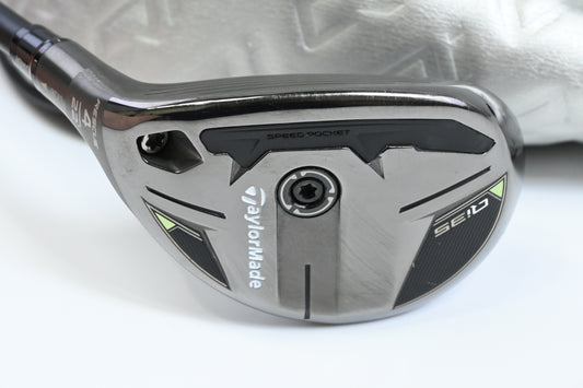 Left Hand Taylormade Qi35 #4 Hybrid / 22 Degree / Regular Flex Ventus Blue 6