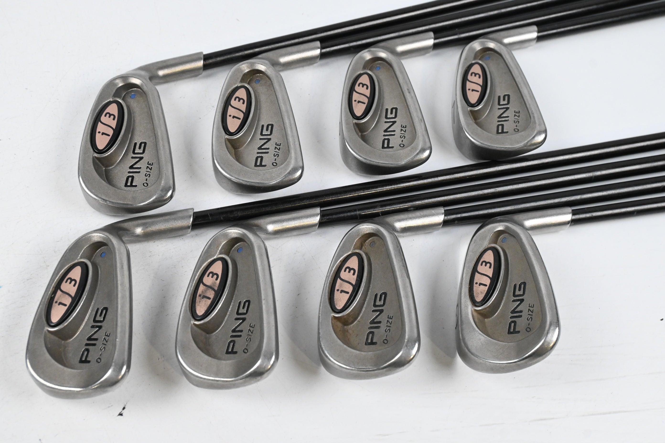 Ladies Ping i3 O-Size Irons / 4-PW+SW / Blue Dot / Ladies Flex Ping 350 Shafts