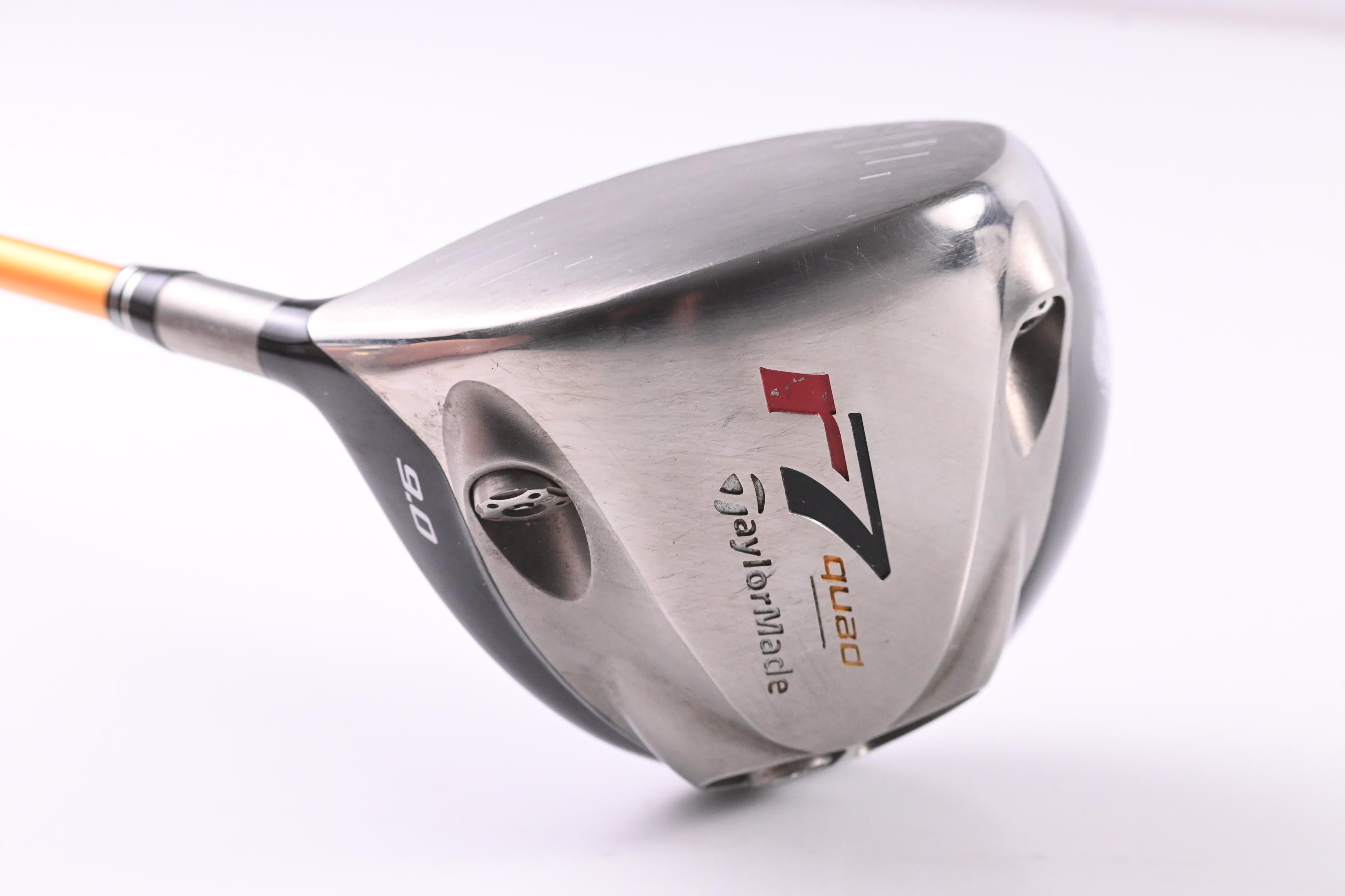 Left Hand Taylormade R7 Quad Driver / 9 Degree / Stiff Flex Proforce V2 Yellow