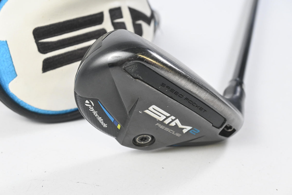 Taylormade SIM2 #4 Hybrid / 22 Degree / Regular Flex Tensei AV Blue 70 Shaft