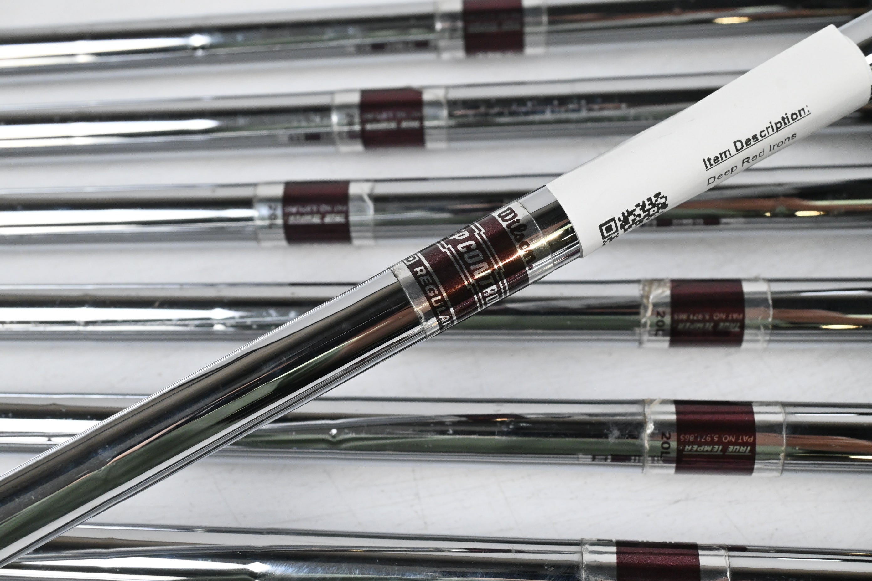 Wilson Deep Red Irons / 4-PW+SW / Regular Flex Wilson Step Control Shafts