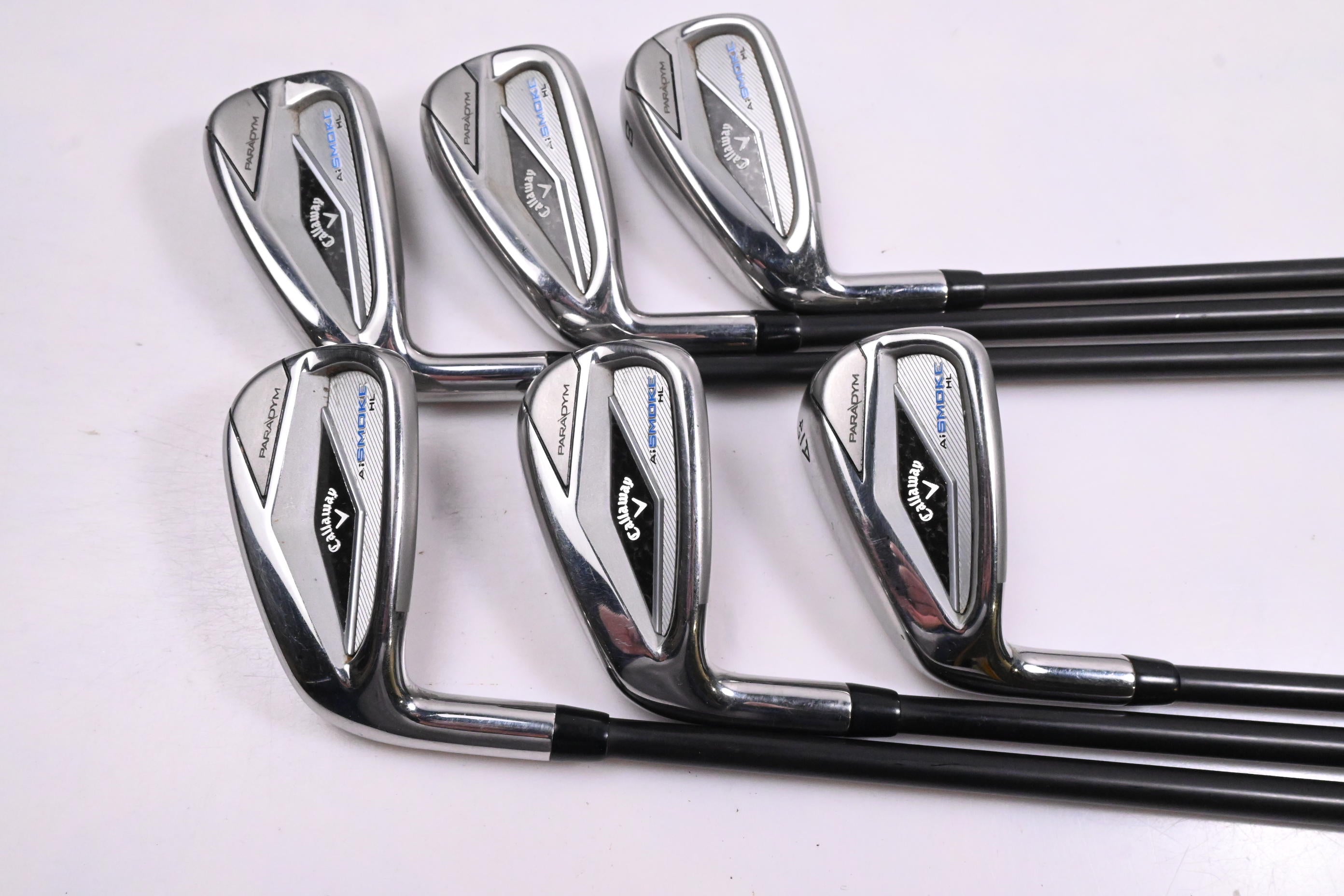 Left Hand Callaway Paradym Ai Smoke HL Irons / 6-PW+GW / Regular Flex Cypher 2.0