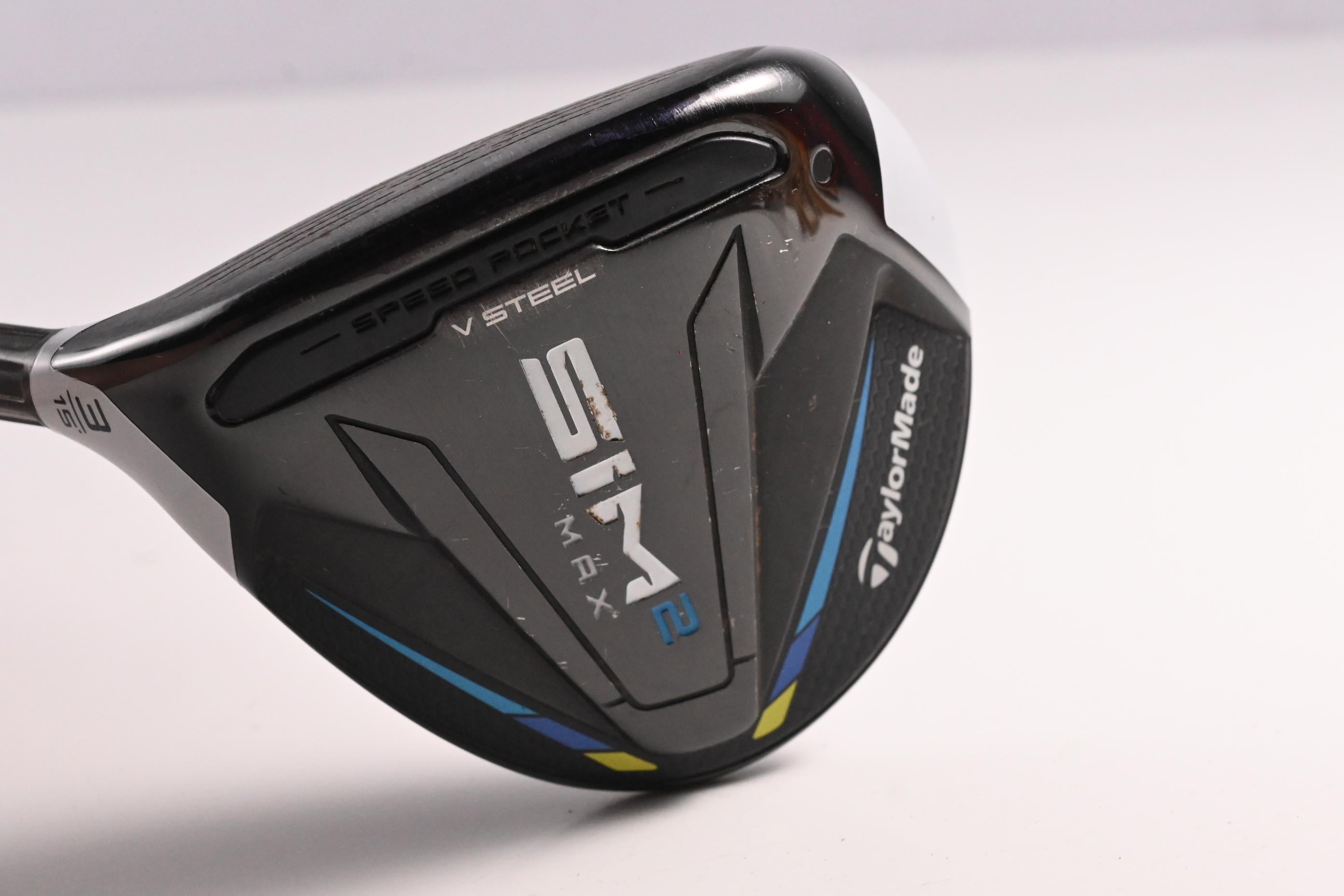 Left Hand Taylormade SIM Max #3 Wood / 15 Degree / Regular Flex Ventus Blue 5