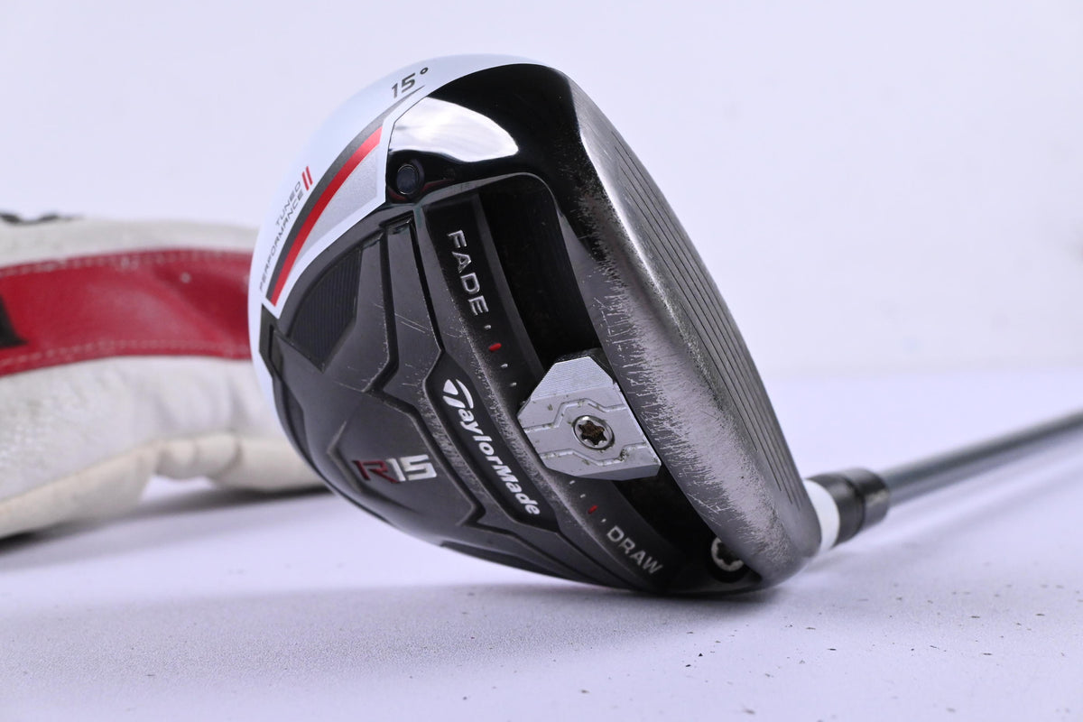 Taylormade R15 #3 Wood / 15 Degree / X-Flex OZIK MFS X4 White Tie 70 Shaft