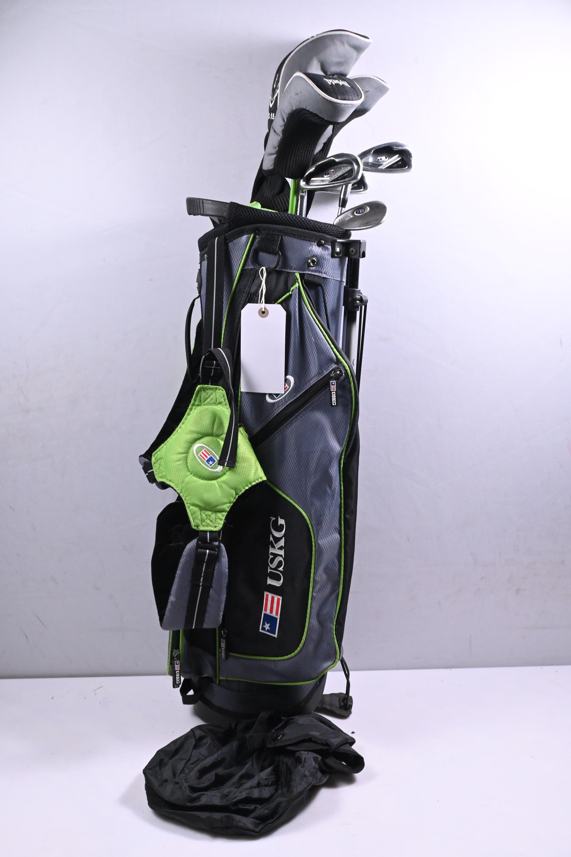 Junior Left Hand US Kids WT-15 Package Set / Woods, Irons, Putter, Bag