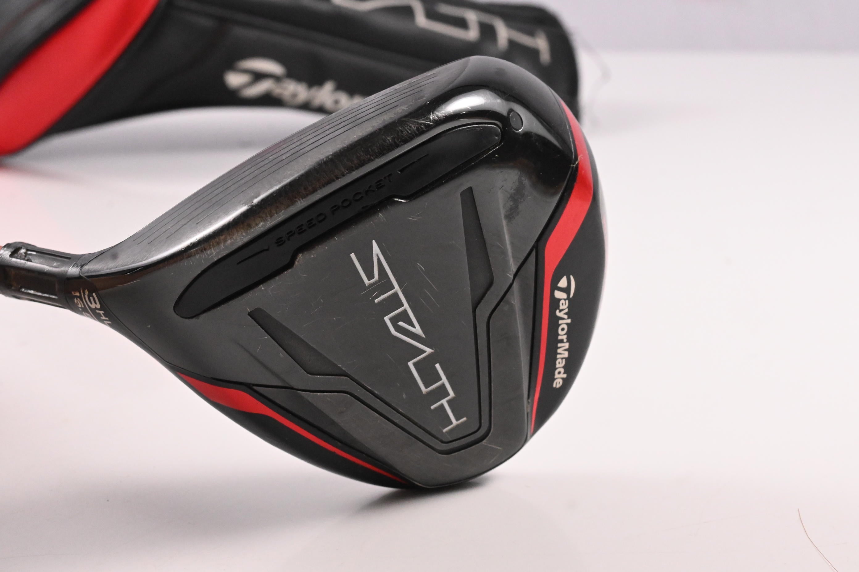 Left Hand Taylormade Stealth #3 Wood / 16.5 Degree / X-Flex Tour AD DI-7 Shaft