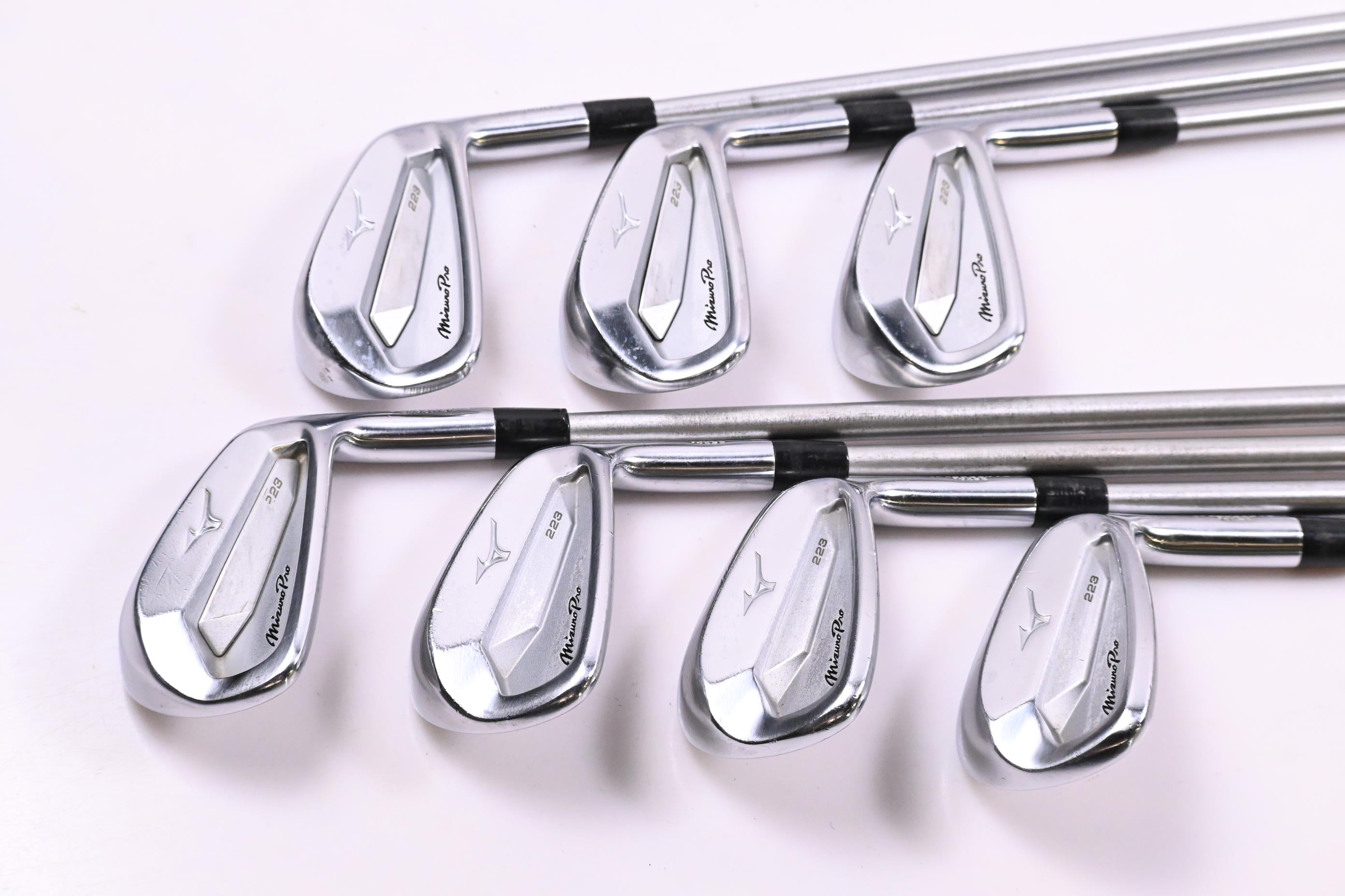 Mizuno Pro 223 Irons / 3-PW / X-Flex KBS Tour C-Taper Lite 115 Shafts