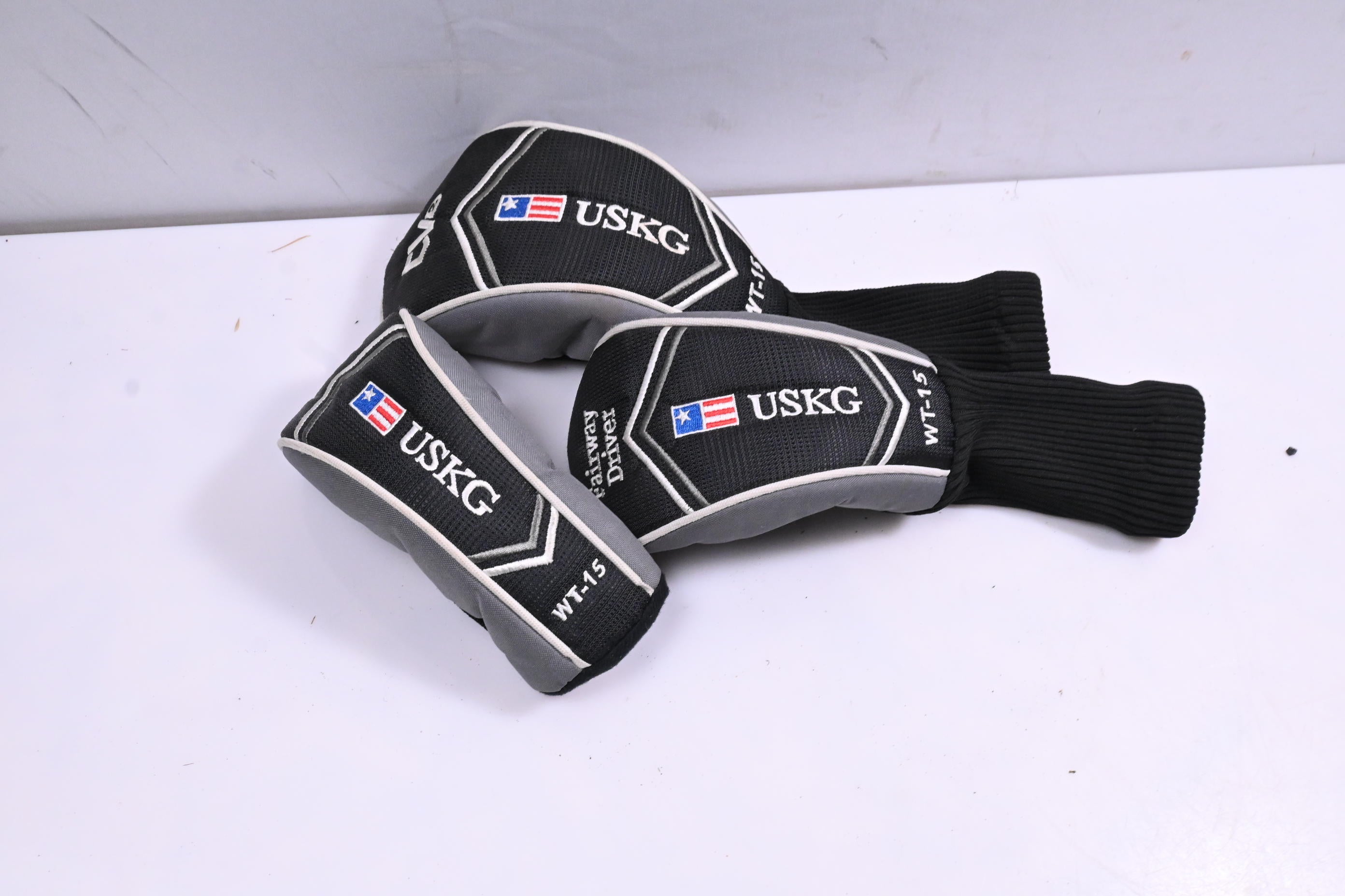 Junior Left Hand US Kids WT-15 Package Set / Woods, Irons, Putter, Bag