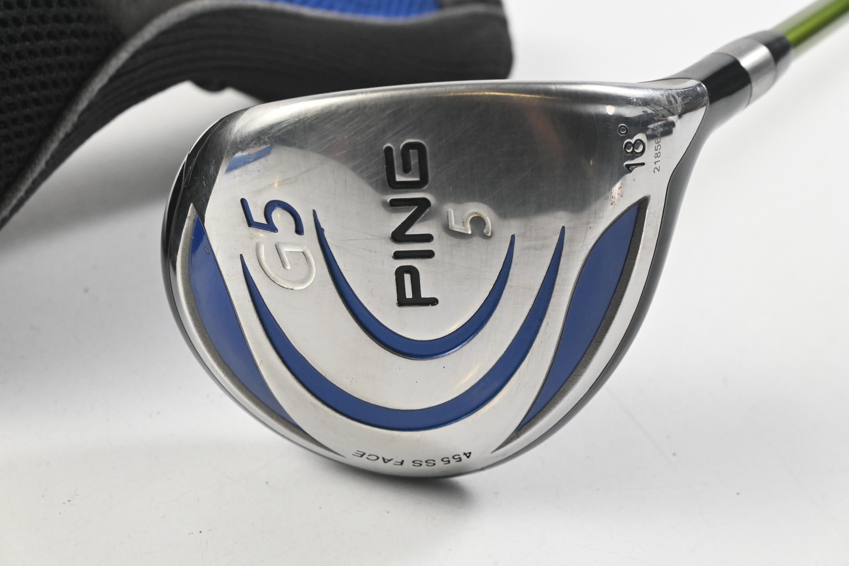 Ping G5 #5 Wood / 18 Degree / Regular Flex Aldila NV Green 75 Shaft