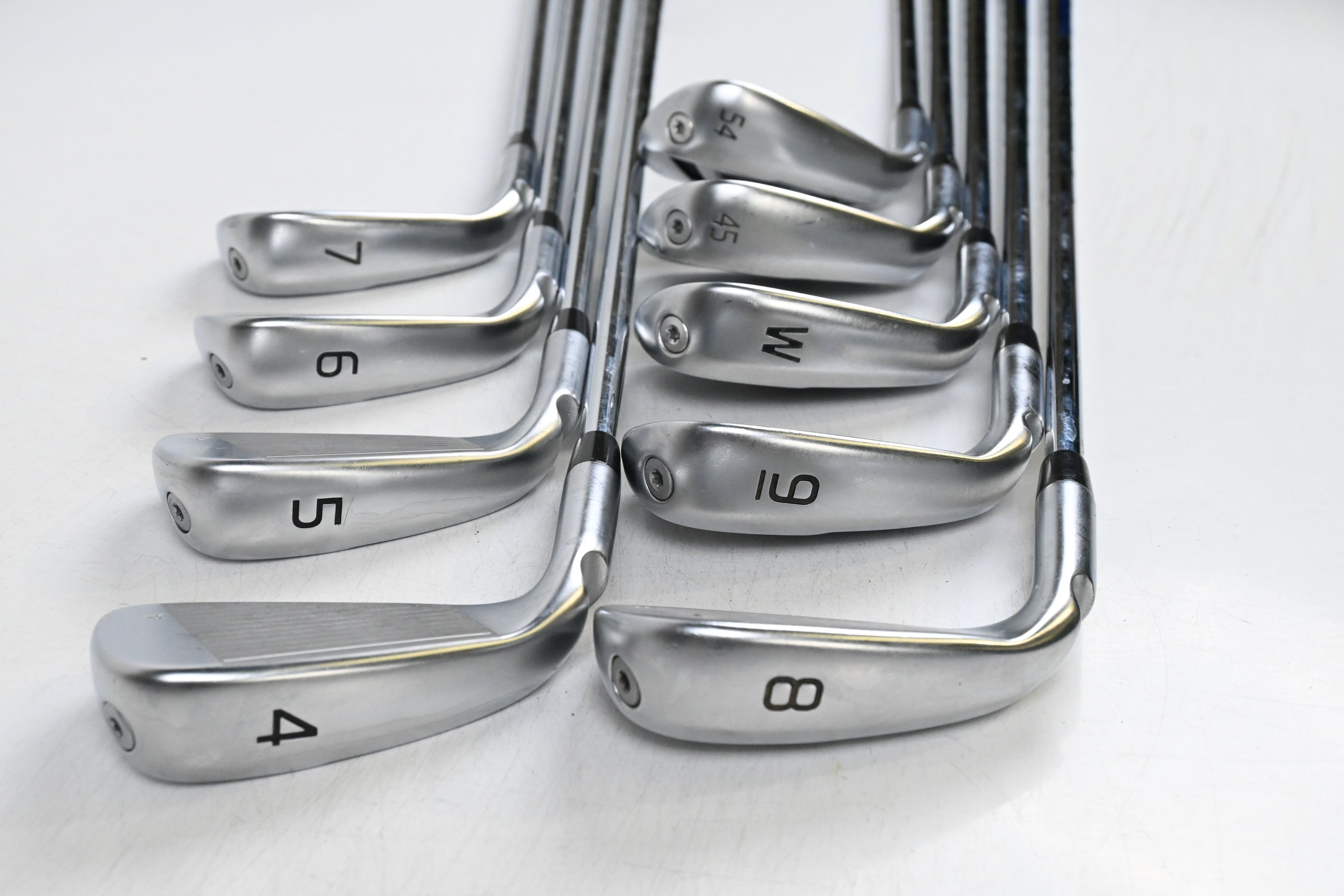 Ping G430 Irons / 4-PW+GW+SW / Green Dot / Regular Flex Ping AWT 2.0 Shafts