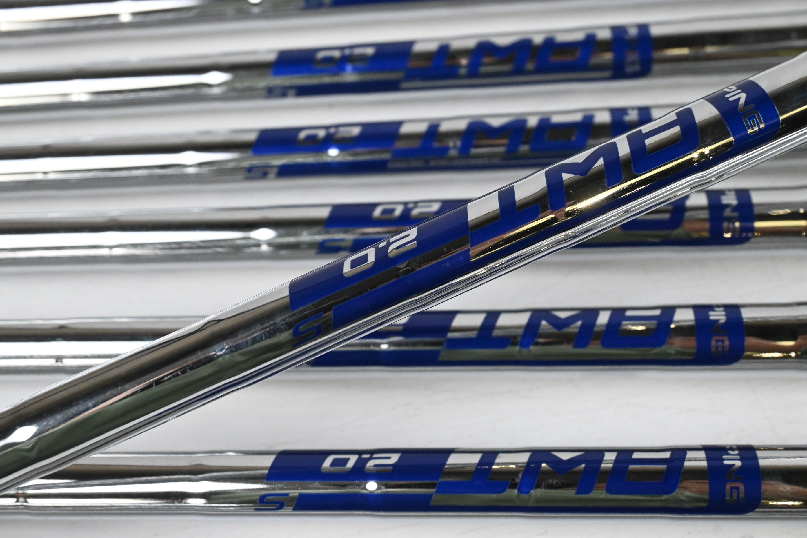 Ping G430 Irons / 4-PW+GW+SW / Green Dot / Regular Flex Ping AWT 2.0 Shafts