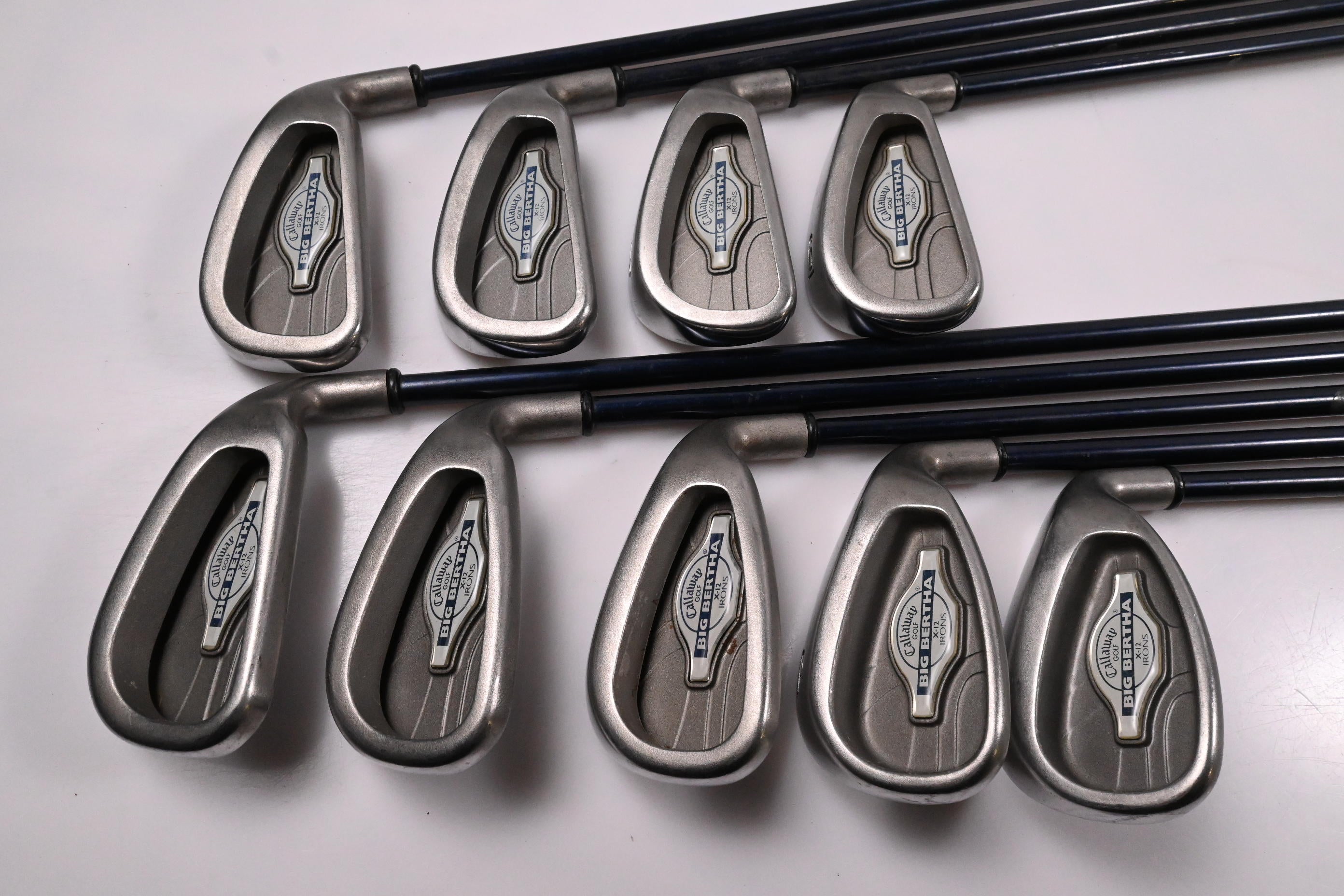 Callaway Big Bertha X-12 Irons / 3-PW+SW / Firm Flex Callaway 99 Shafts