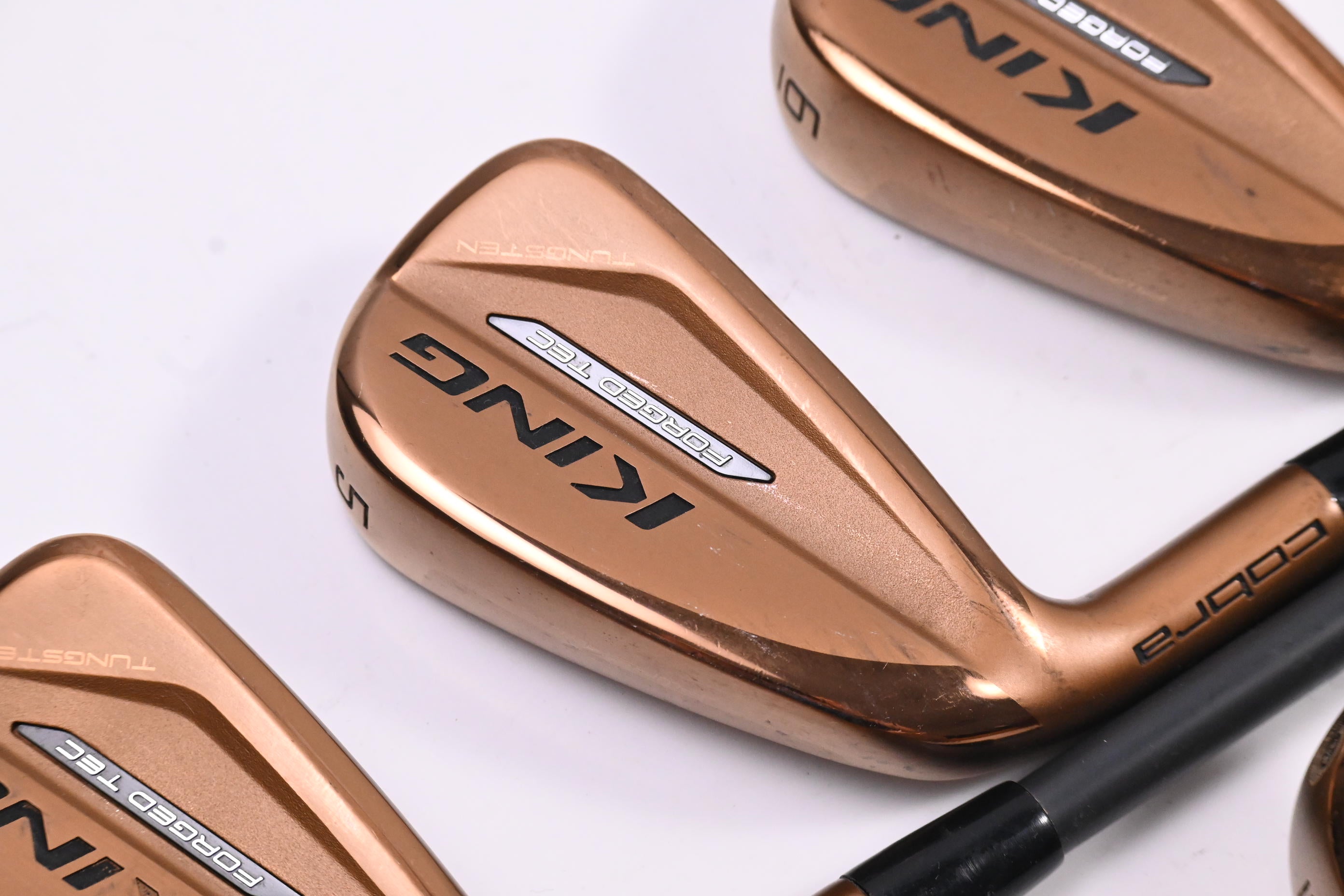 Left Hand Cobra King Forged Tec Copper Irons / 4-PW / Stiff Flex Fujikura Pro 63