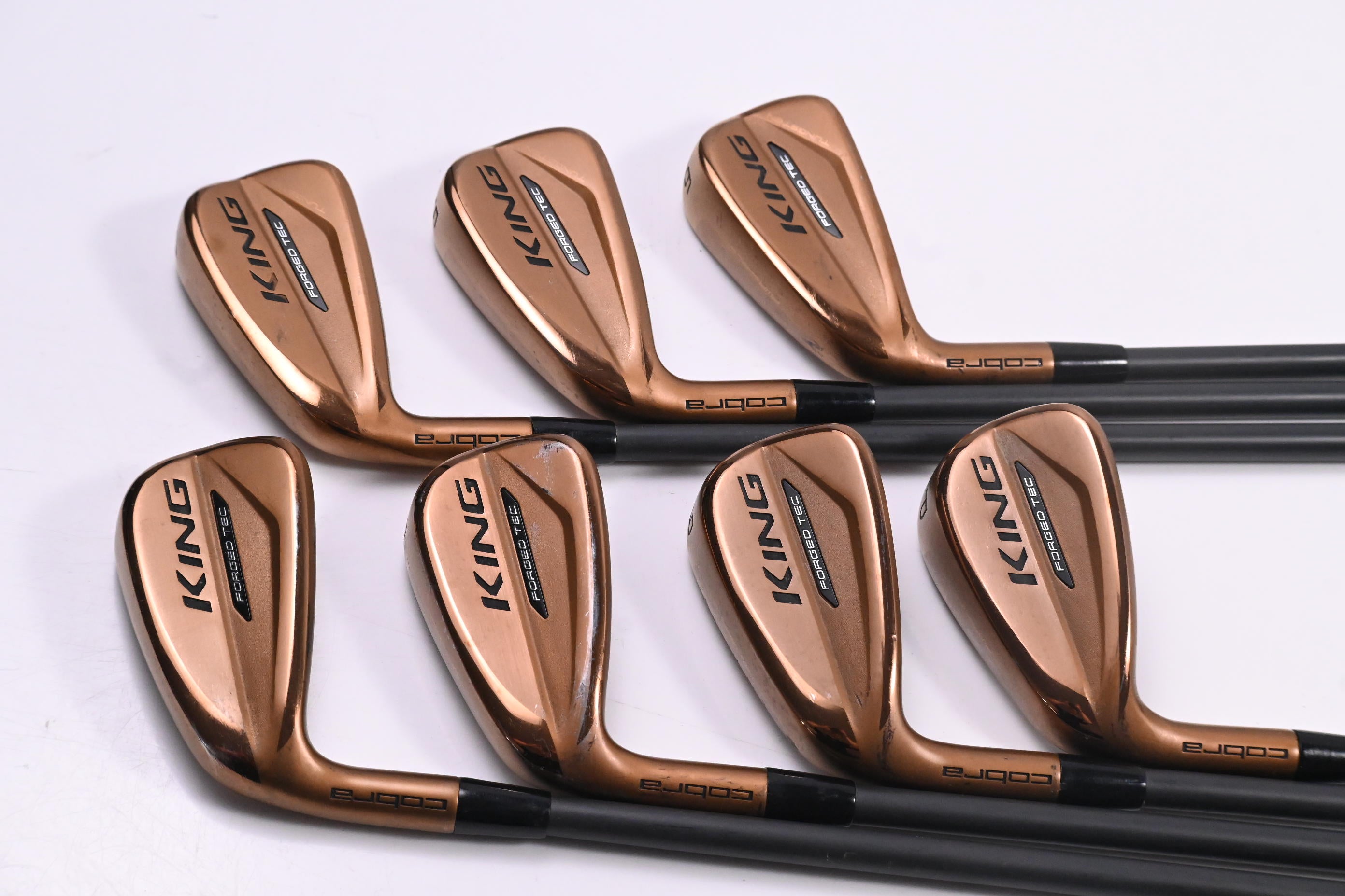 Left Hand Cobra King Forged Tec Copper Irons / 4-PW / Stiff Flex Fujikura Pro 63