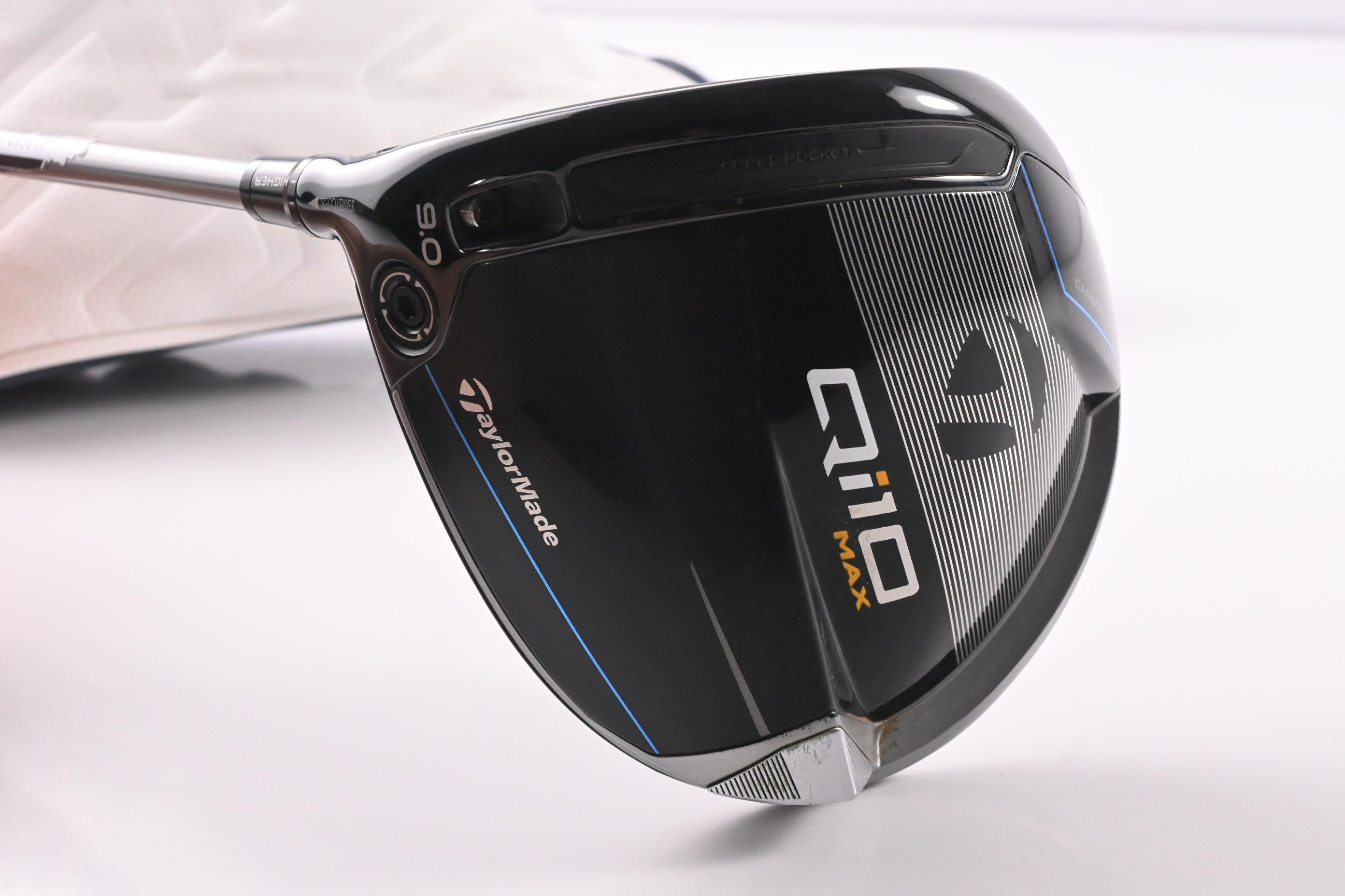 Left Hand Taylormade Qi10 Max Driver / 9 Degree / Stiff Flex Fujikura SpeederNX