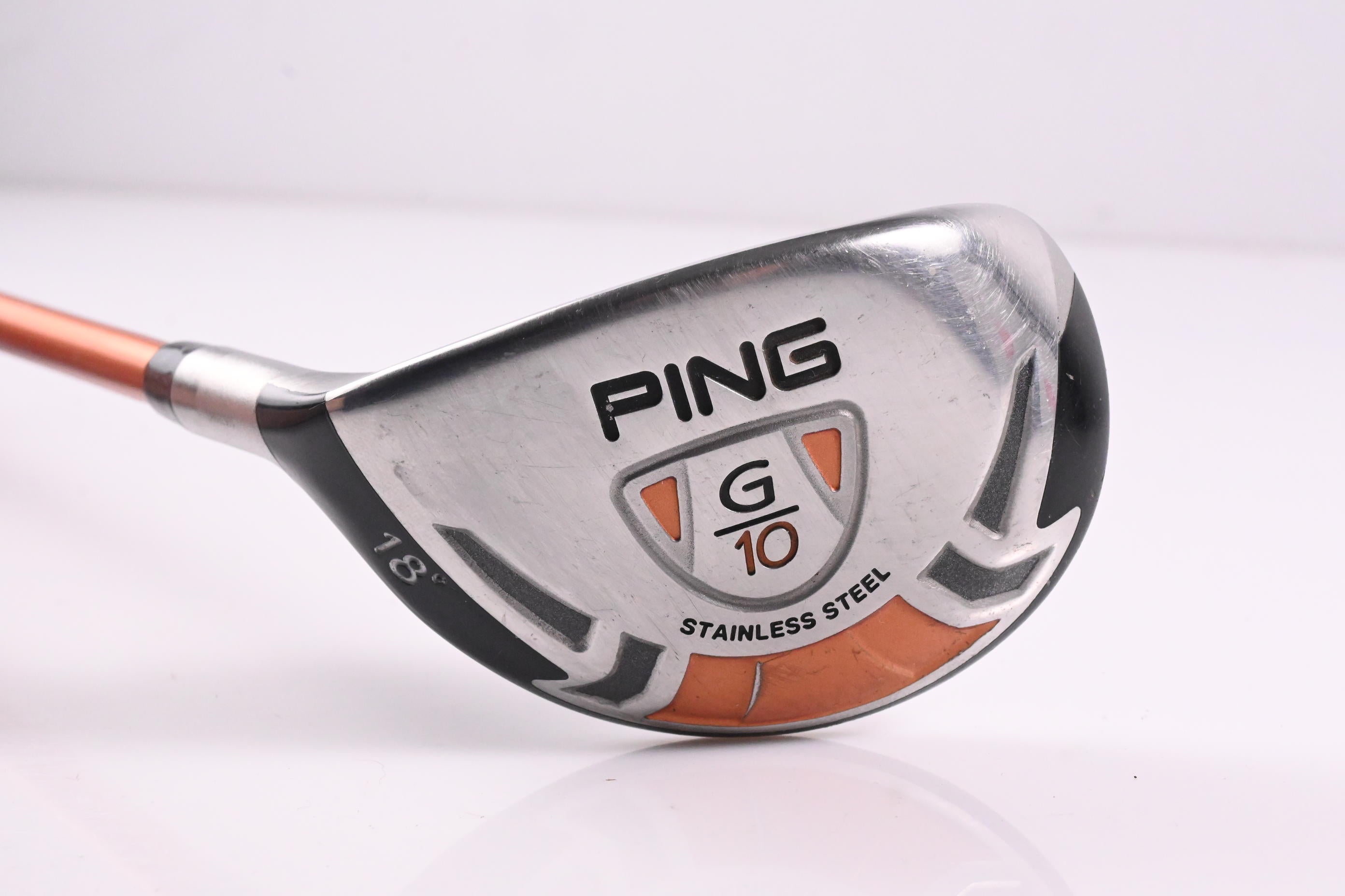 Left Hand Ping G10 #3 Hybrid / 18 Degree / Regular Flex Ping TFC 129 Shaft