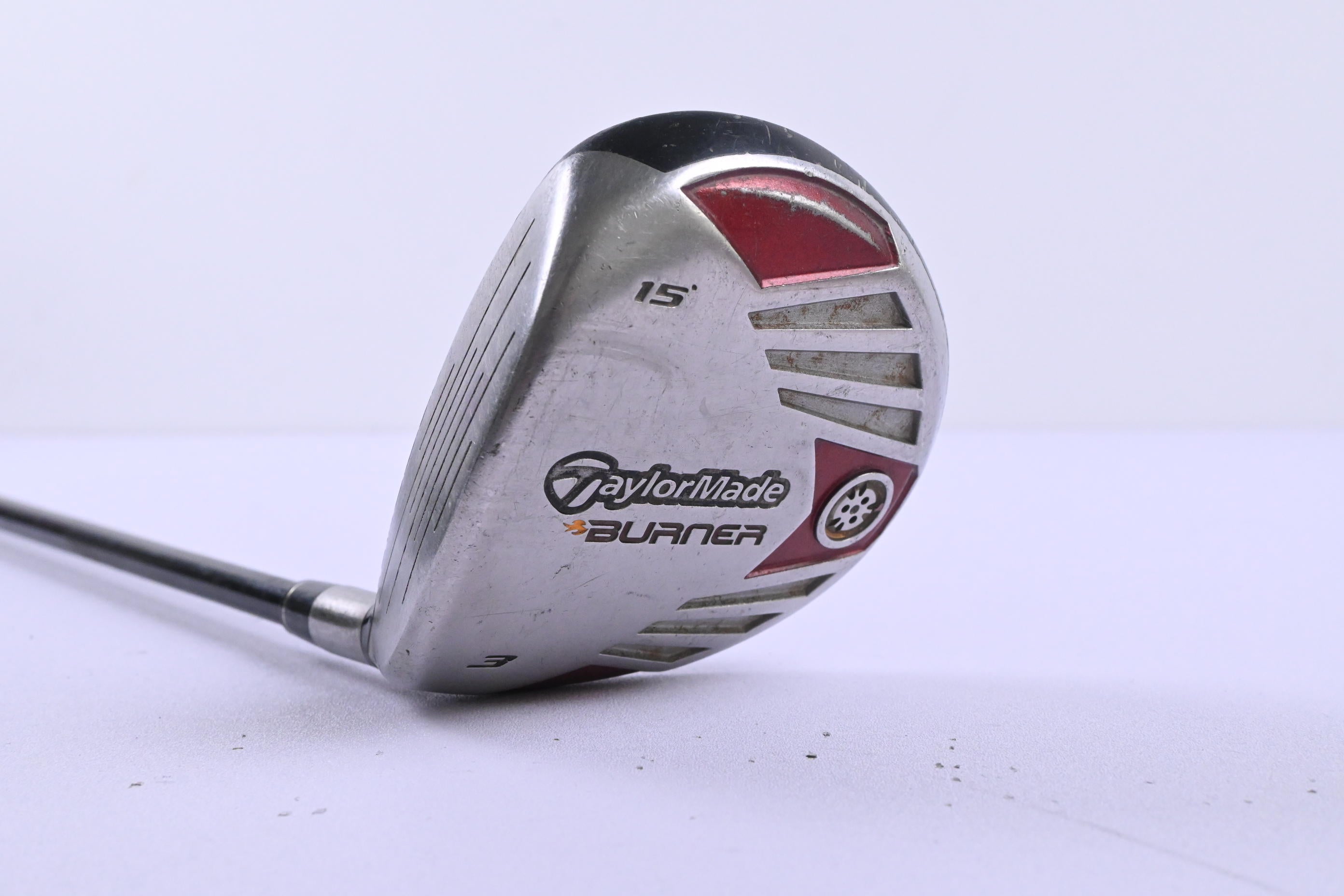 Left Hand Taylormade Burner 2007 #3 Wood / 15 Degree / Regular Flex REAX Superfast 50