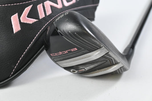 Ladies Cobra King F9 #5 Hybrid / 24 Degree / Ladies Flex Fujikura Atmos Pink 60